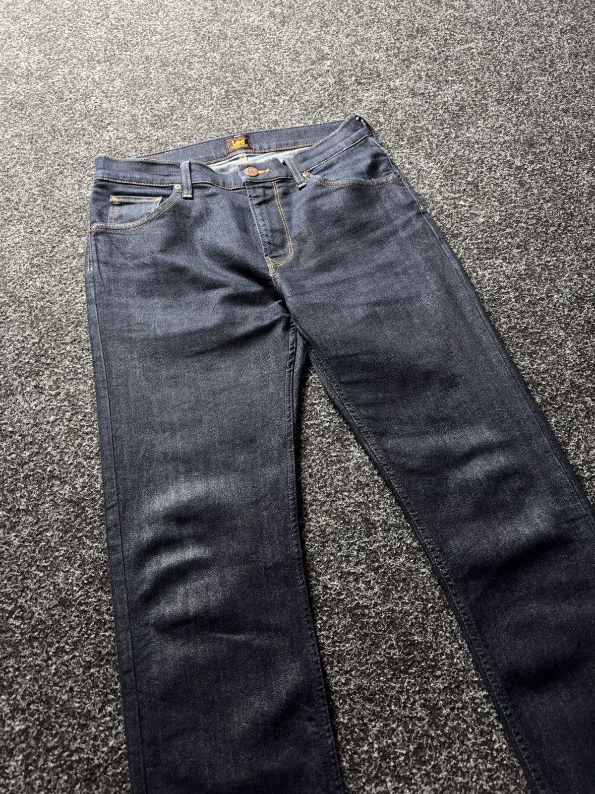 Lee 00s Y2K Western Lee Rider Skinny Fit Jeans Dark Wash Size US 30 / EU 46 - 5 Thumbnail