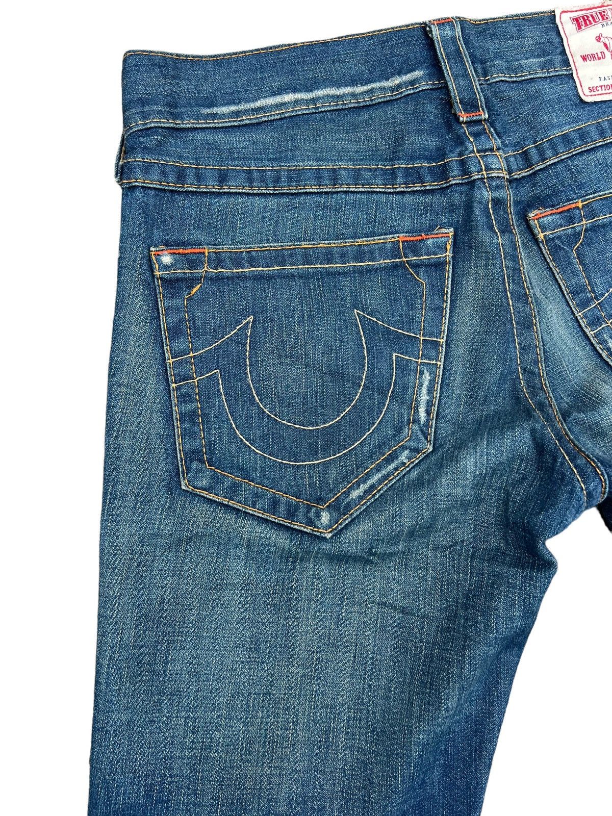 True Religion VTG Y2K 00s True Religion Big Rig Mud Denim Bootcut Jeans Size US 31 - 14 Thumbnail