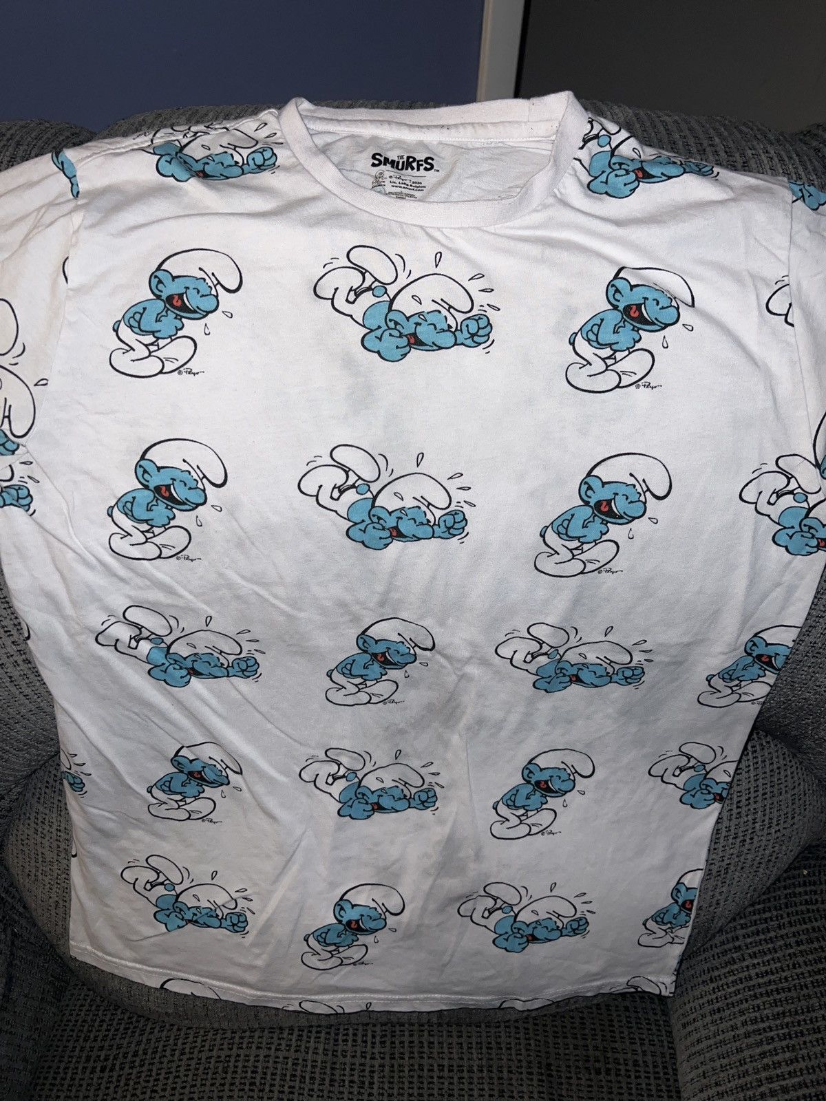Hypebeast The Smurfs Smurf All-Over Tee Size US L / EU 52-54 / 3 - 2 Thumbnail
