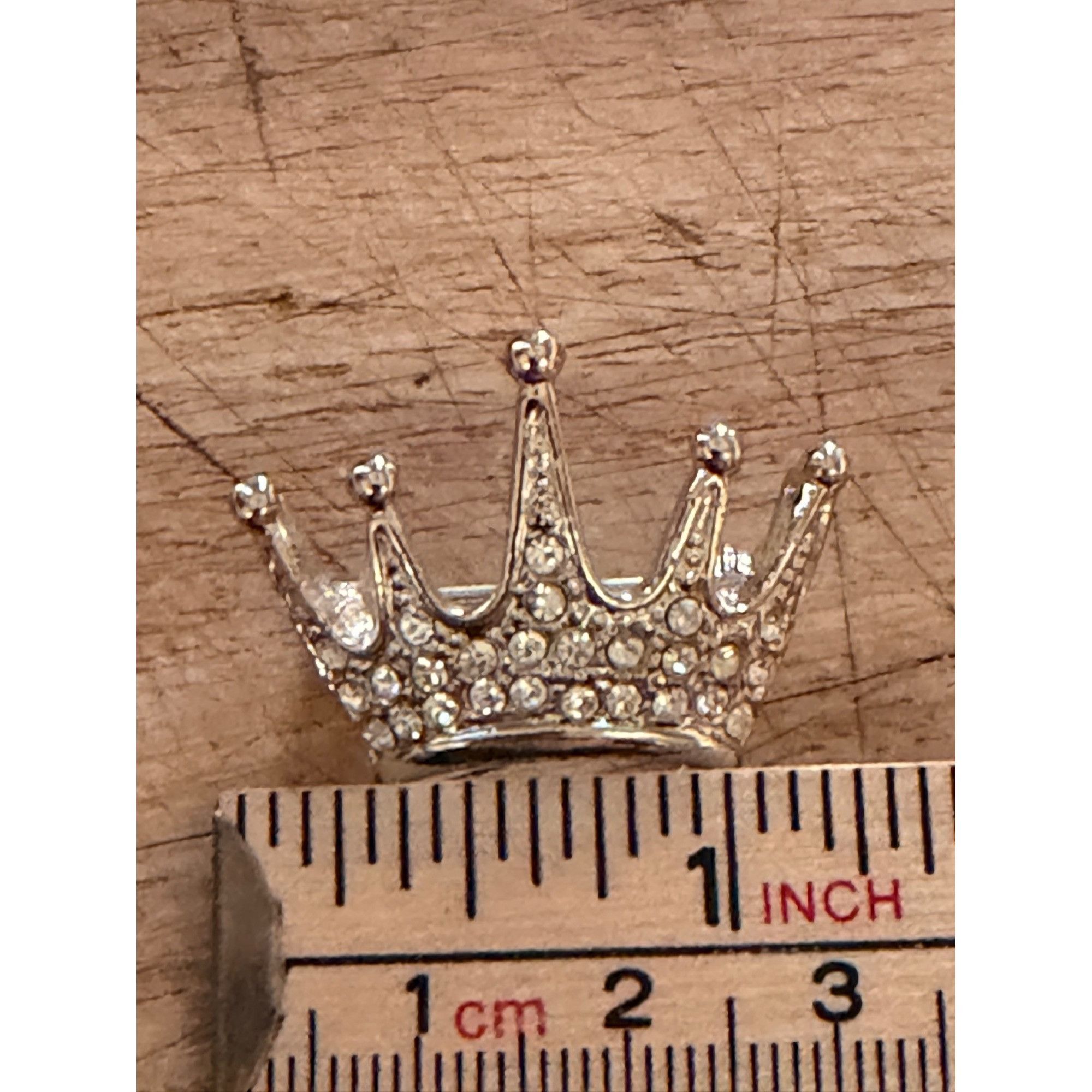 Other Crown-Shaped Rhinestone Brooch Pin In Gift Box Size ONE SIZE - 8 Thumbnail