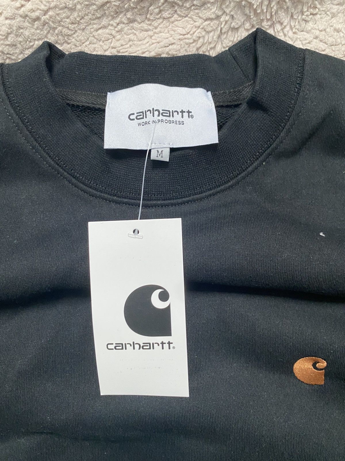 Carhartt Sweat à capuche Carhartt – Noir – Neuf avec étiquettes Size US M / EU 48-50 / 2 - 2 Thumbnail