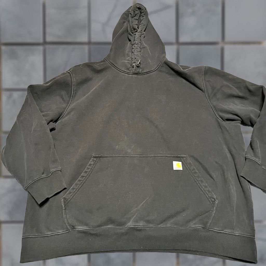 Carhartt Carhartt Hoodie Mens 4XL Loose Rain Defender Washed Black Work Sweatshirt Size US XXL / EU 58 / 5 - 1 Thumbnail