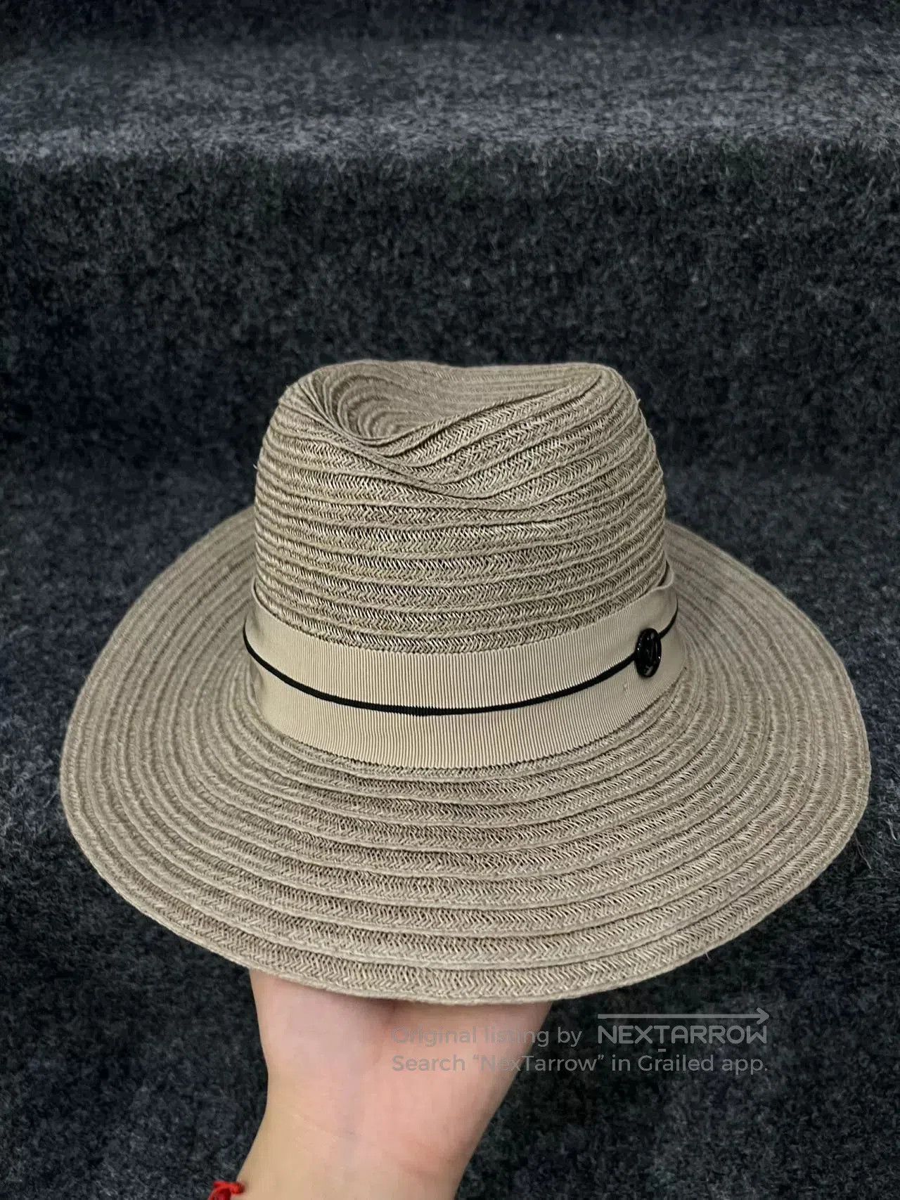 Maison Michel Maison Michel Brown Straw Hat. Size ONE SIZE - 3 Thumbnail