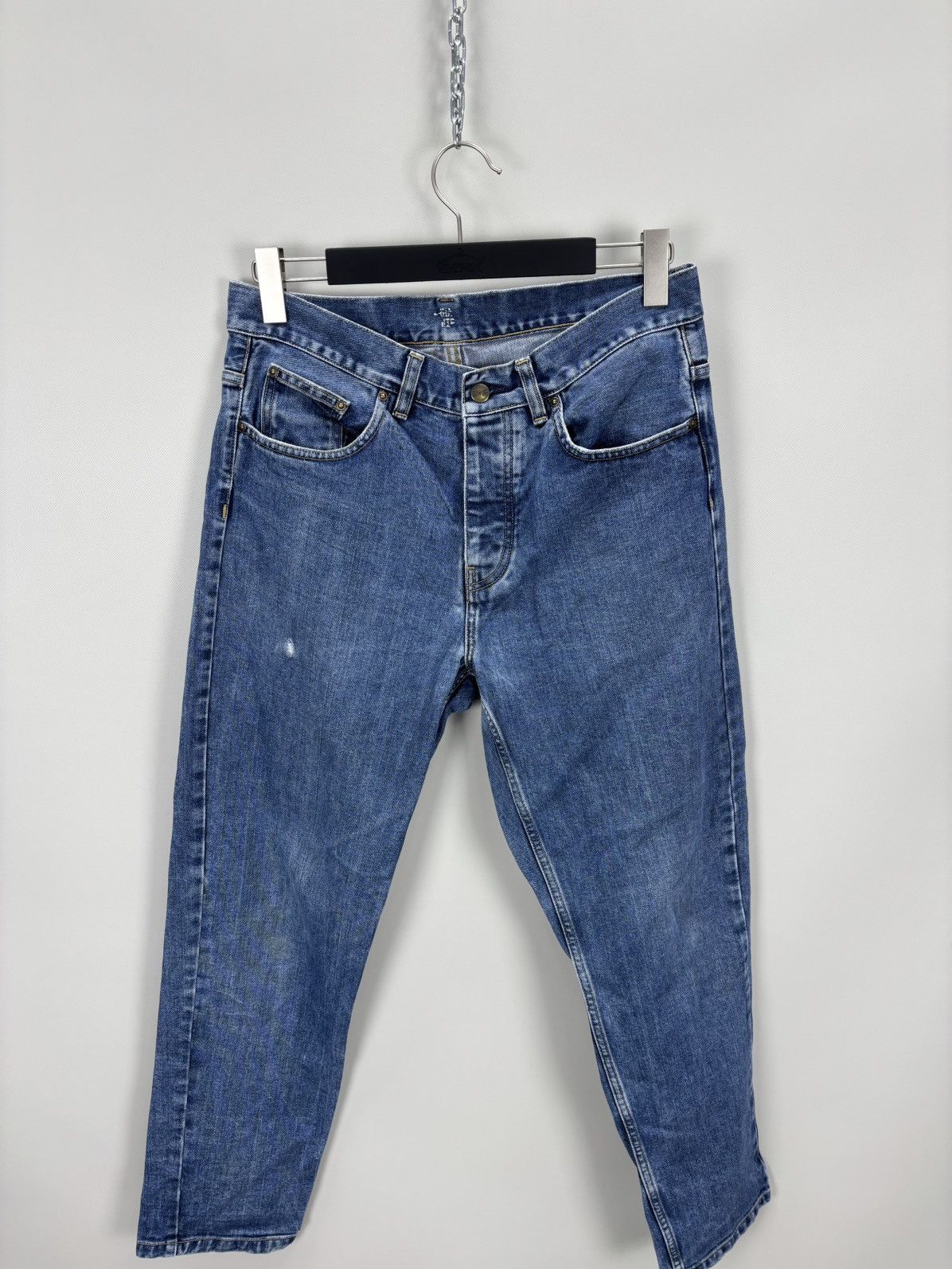 Carhartt Mens jeans Carhartt Size 31 Color Blue Size US 31 - 2 Thumbnail