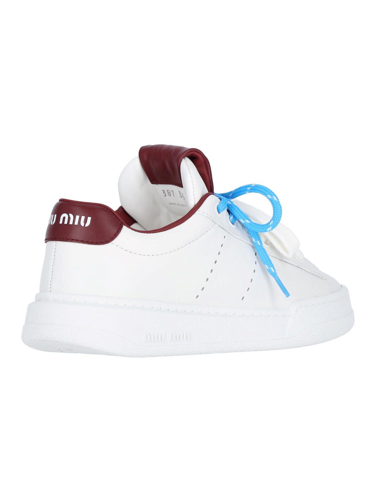 Miu Miu Miu Miu leather sneakers size 40 Size ONE SIZE - 4 Thumbnail