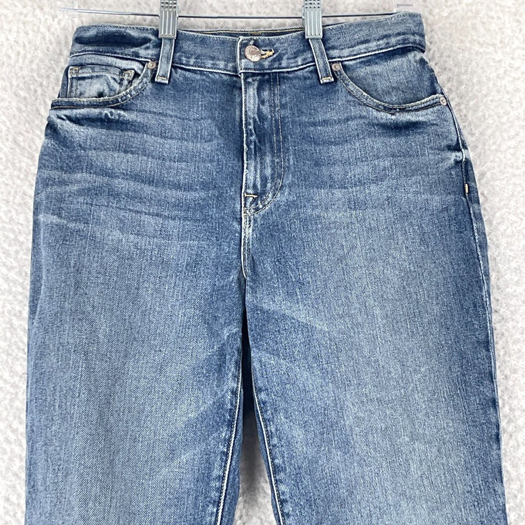 Vintage Current/Elliott Jeans Womens Size 24 Blue Denim Straight Leg Mid-Rise Casual Jeans Size 42" / US 20 - 2 Thumbnail