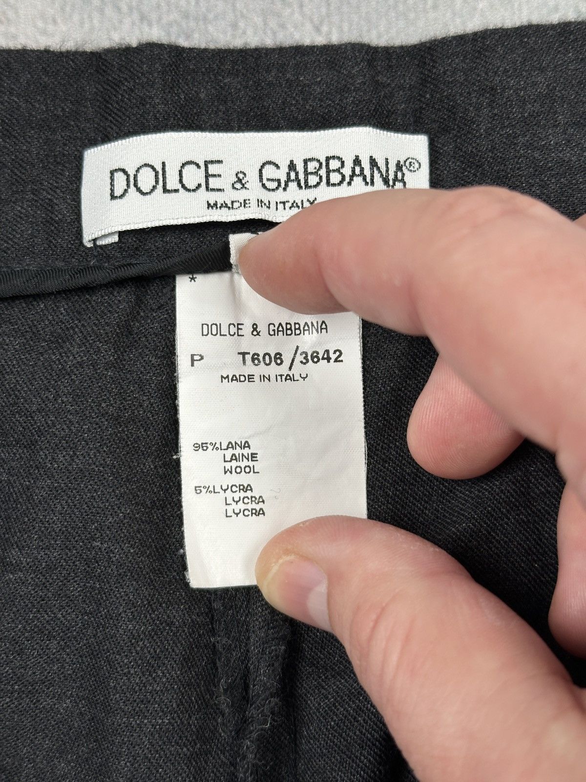 Dolce & Gabbana Vintage Dolce & Gabbana Wool Straight Trousers Made in Italy Size US 30 / EU 46 - 8 Thumbnail