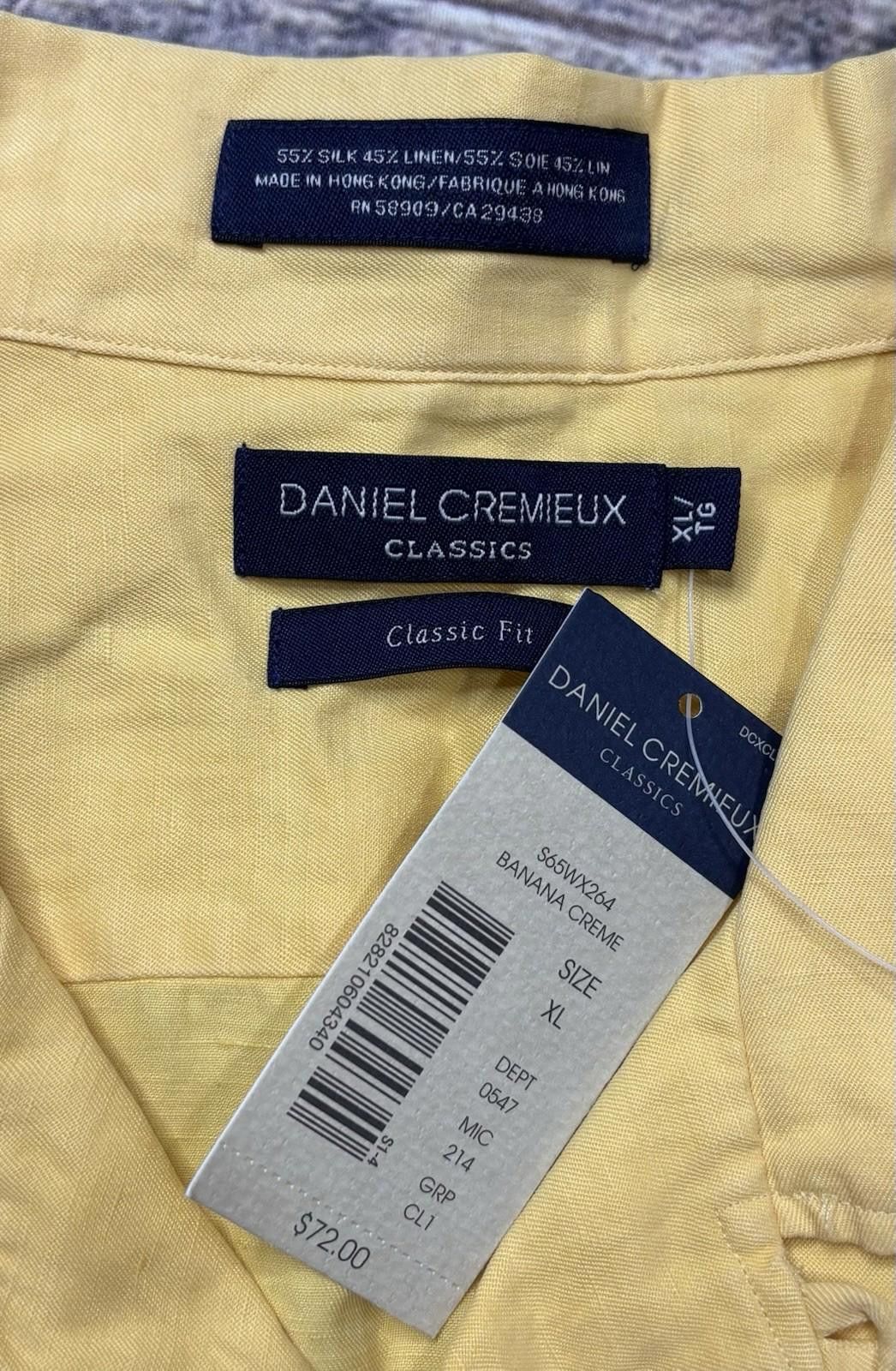 Daniel Cremieux Daniel Cremieux Shirt Mens XL Silk Linen Classic Fit $72 Size US XL / EU 56 / 4 - 2 Thumbnail