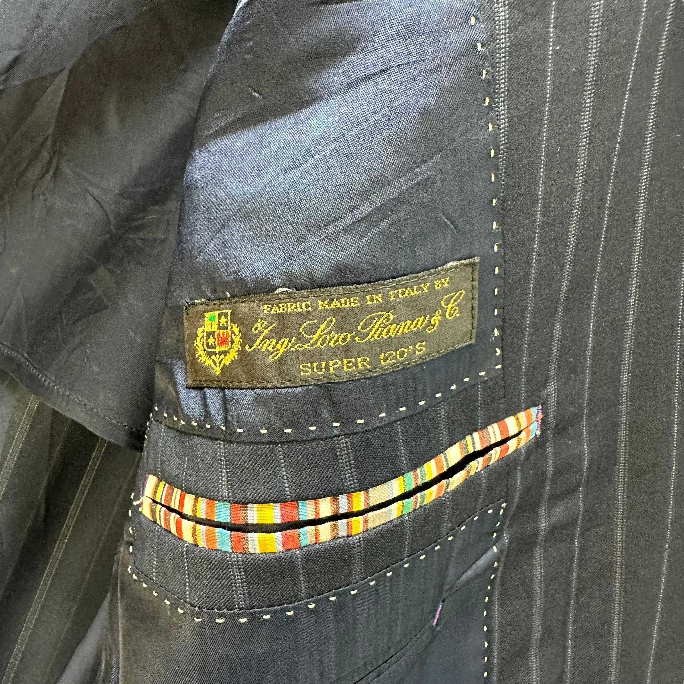 Paul Smith PAUL SMITH Loro Piana Wool Striped Suit Jacket #A55-1260 Size US XL / EU 56 / 4 - 8 Thumbnail
