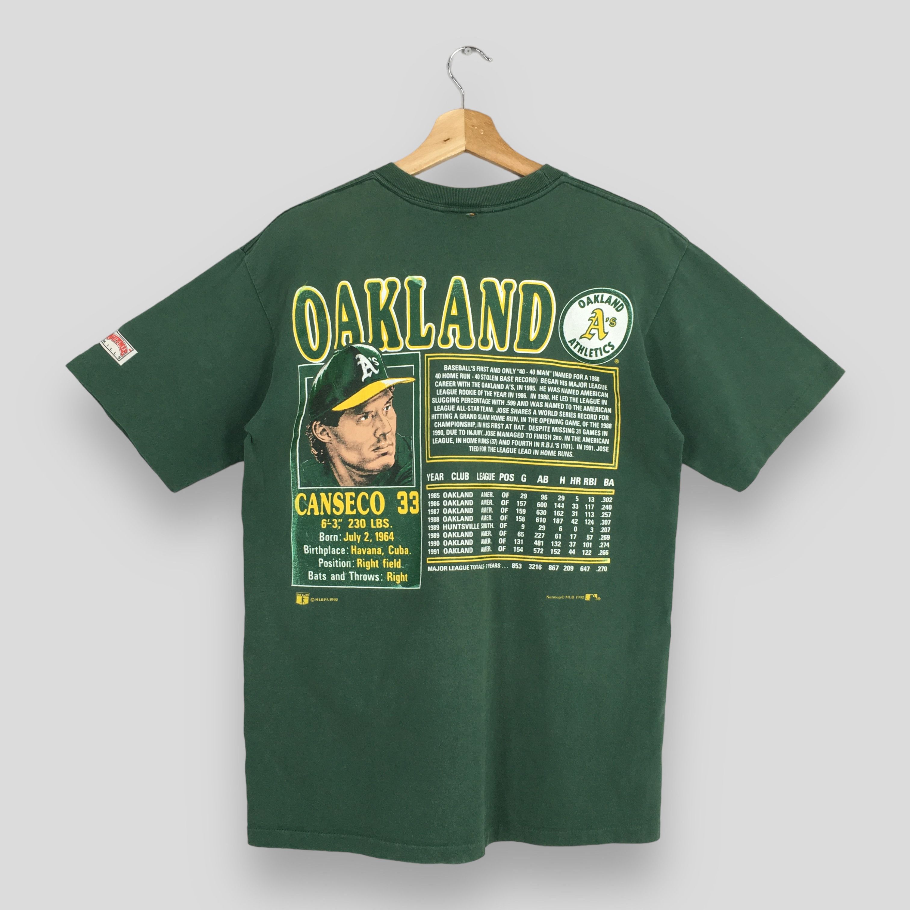 MLB Vintage Oakland Athletics MLB Nutmeg Tshirt Medium Size US M / EU 48-50 / 2 - 7 Thumbnail