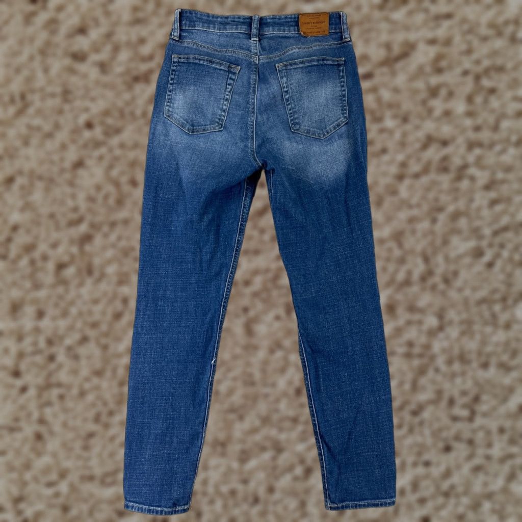 Lucky Brand Lucky Brand Jeans Juniors 4 Blue Denim Bridgette Skinny Ankle 21x25 Button Zipper Waist 25 in Cotton Blend Women's Modern USA Size 27" / US 4 / IT 40 - 1 Thumbnail