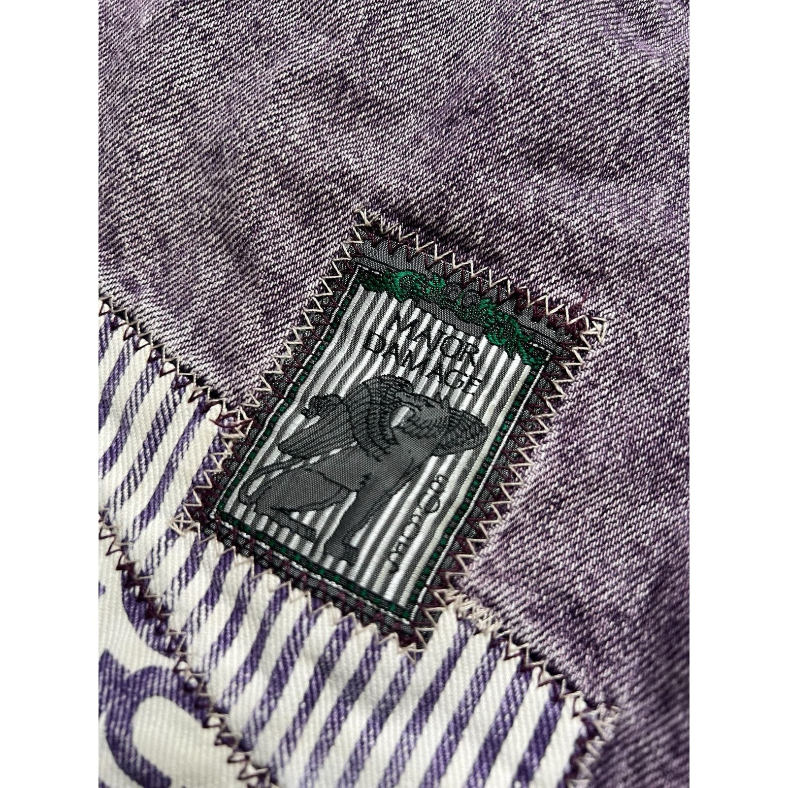 Vintage Vintage Retro Major Damage Women’s Purple Patchwork Jeans Size 30" / US 8 / IT 44 - 15 Thumbnail