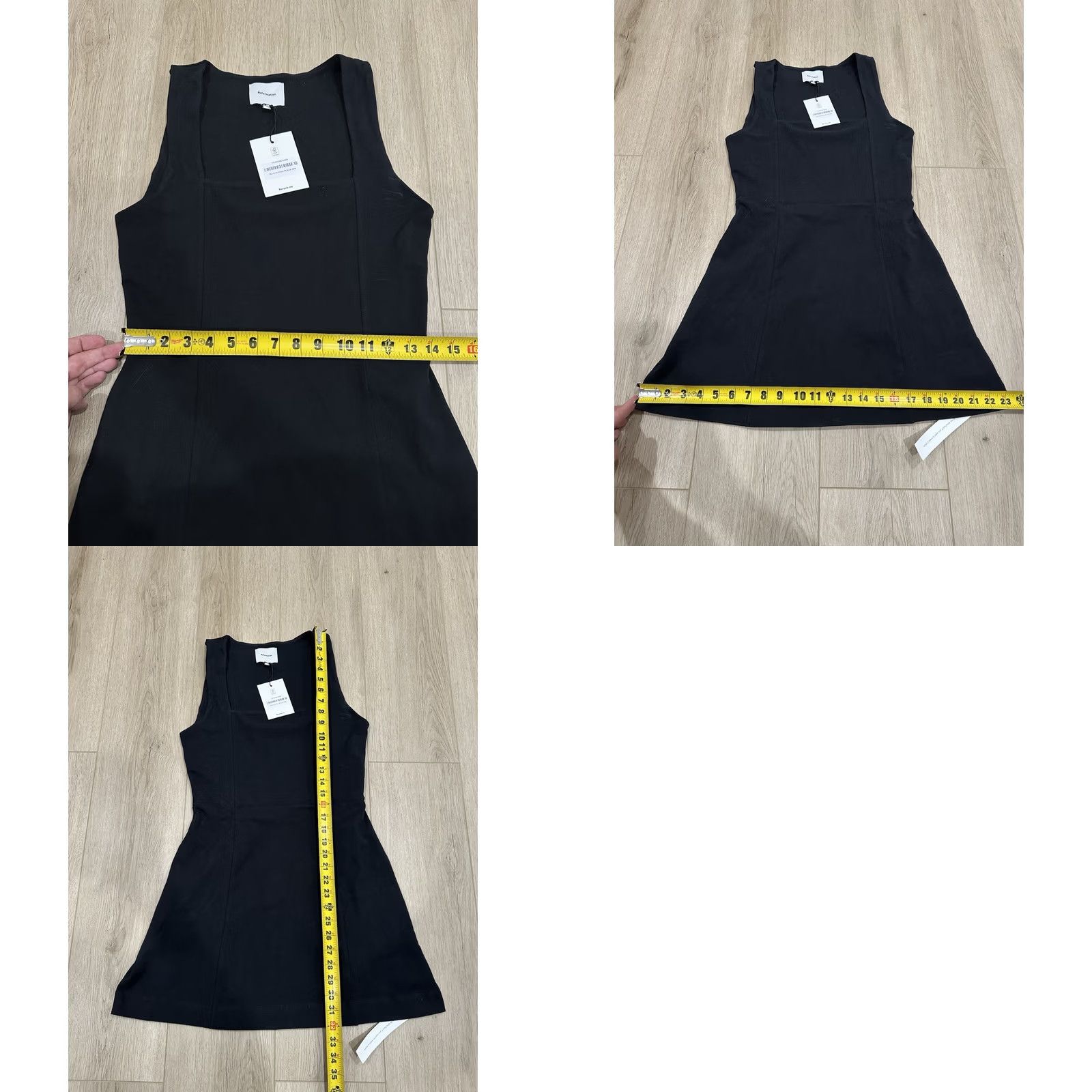 Reformation NWT Reformation Rai Knit Dress Black M Women A-Line Mini Knit Short Size Medium NWT Reformation Rai Knit Dress Black M Women A-Line Mini Size M / US 6-8 / IT 42-44 - 9 Thumbnail