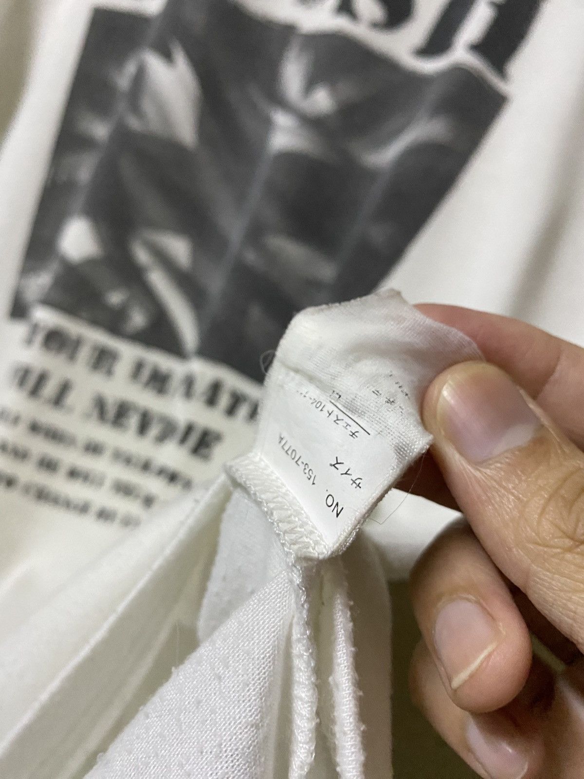 In The Attic IN THE ATTIC HOMME Grunge Poem About Man Tee Size US L / EU 52-54 / 3 - 5 Thumbnail