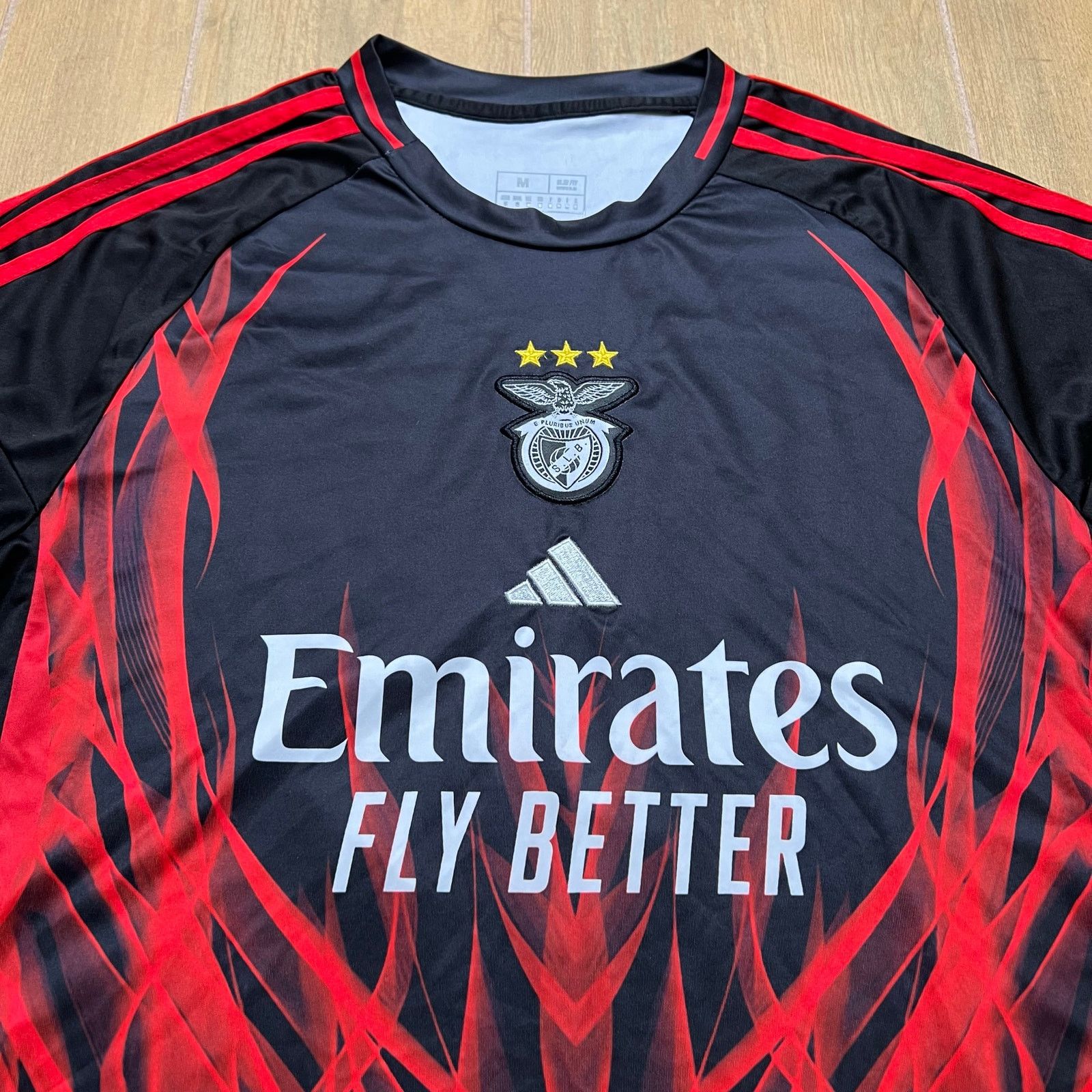 Adidas Adidas SL Benfica Soccer Jersey Black Emirates Fly Better M Size US M / EU 48-50 / 2 - 3 Thumbnail