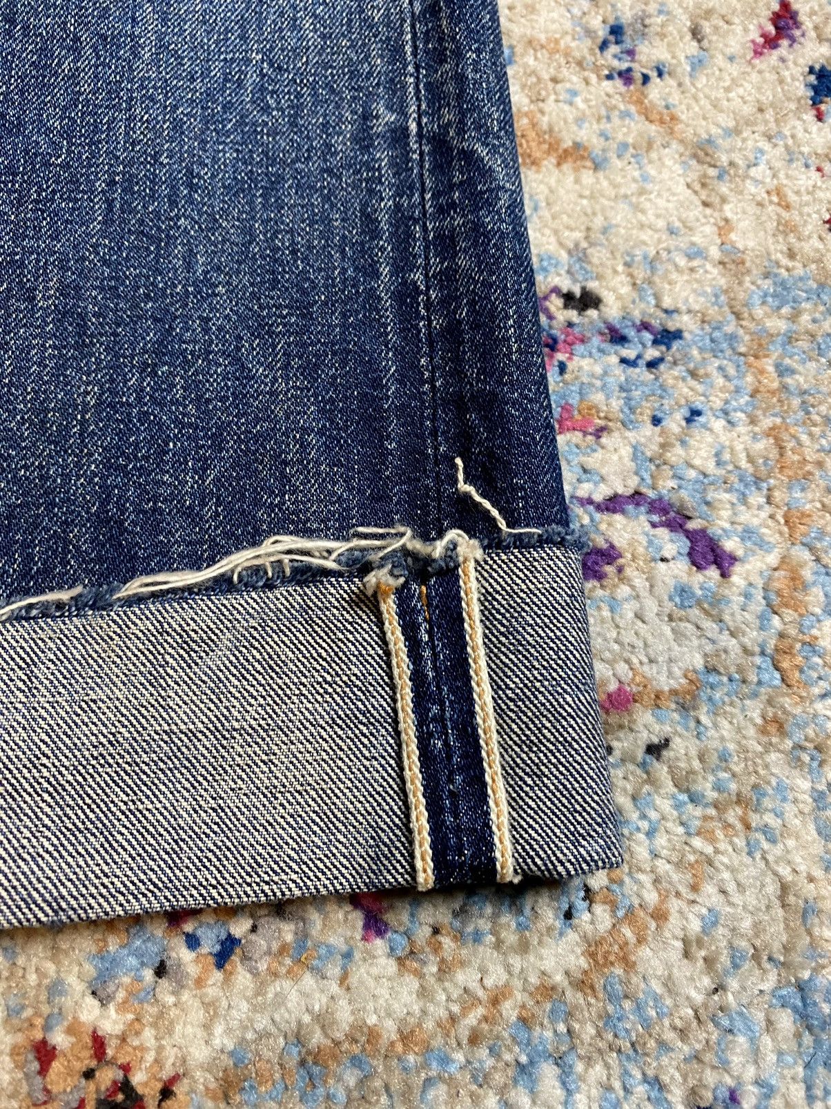 Denime × Vintage 90s Denime Orizzonti WWII 501 Style Hidden Rivette Jeans Size US 28 / EU 44 - 15 Thumbnail