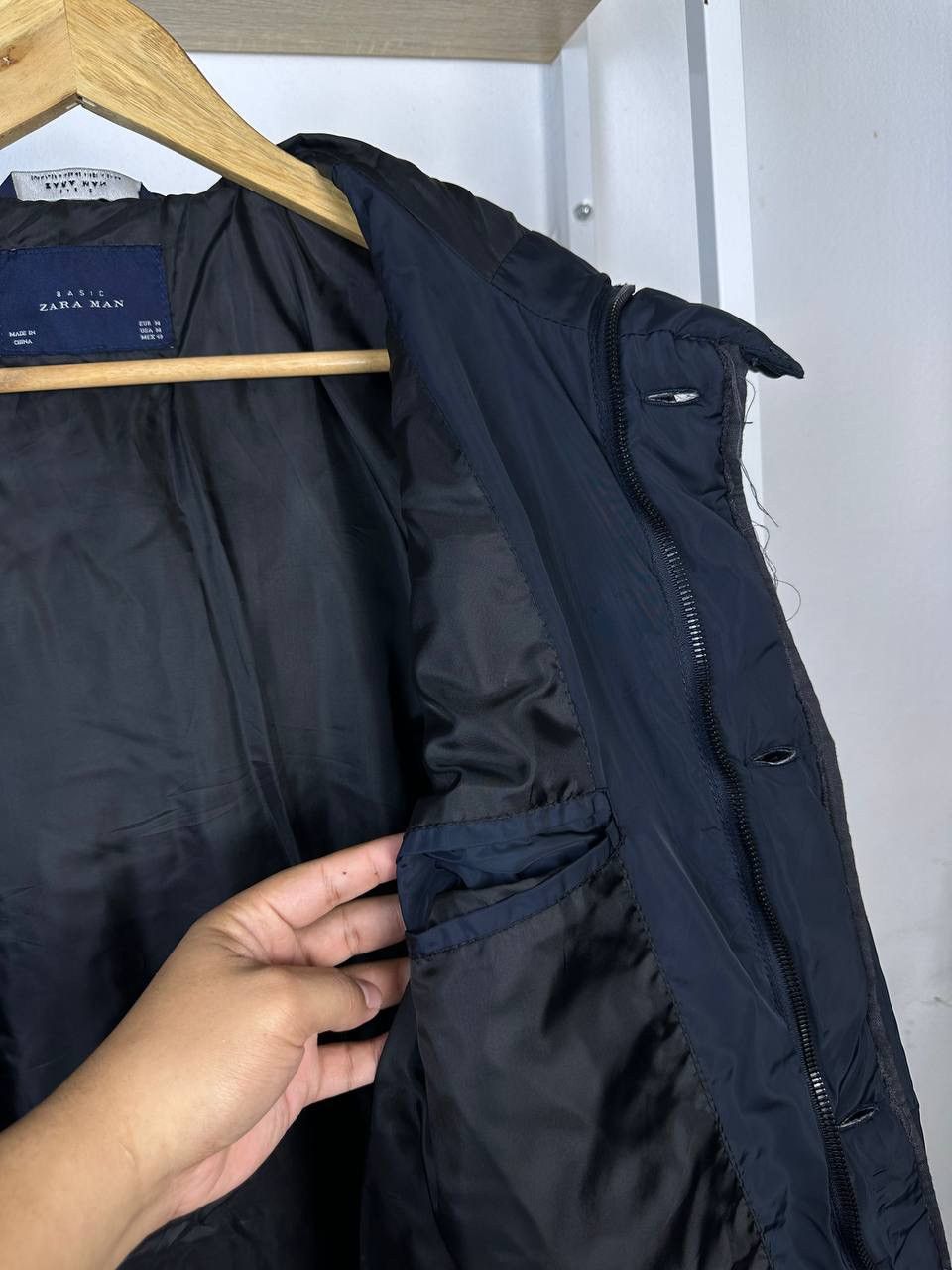 Zara Zara Man Button & Zip Up Putfer Down Jacket (Pit 23) Size US M / EU 48-50 / 2 - 7 Thumbnail