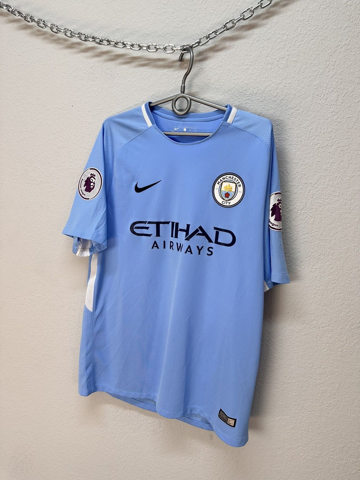 Vintage Vintage Nike Manchester City Sterling 2017 suits blockcore Size US L / EU 52-54 / 3 - 6 Thumbnail