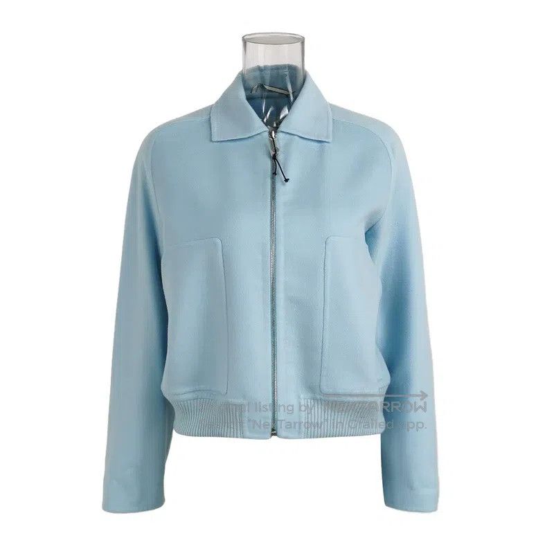 Hermes Hermes Cashmere Solid Color Lapel Coat Size XS / US 0-2 / IT 36-38 - 1 Thumbnail