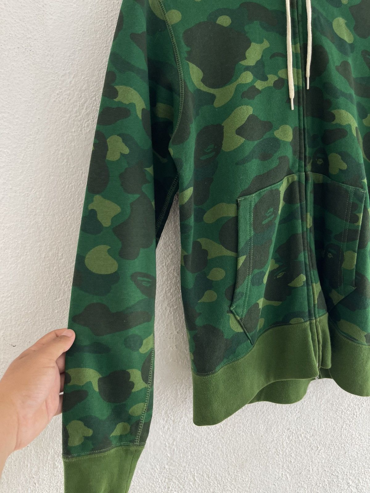 Bape Bape Green Shibuya Camo Full Zip Hoodie Size US M / EU 48-50 / 2 - 5 Thumbnail
