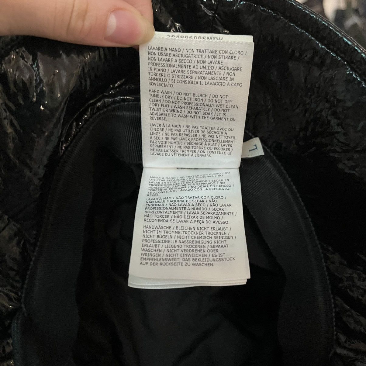 Moncler Iconic black Moncler bucket hat Size ONE SIZE - 5 Thumbnail
