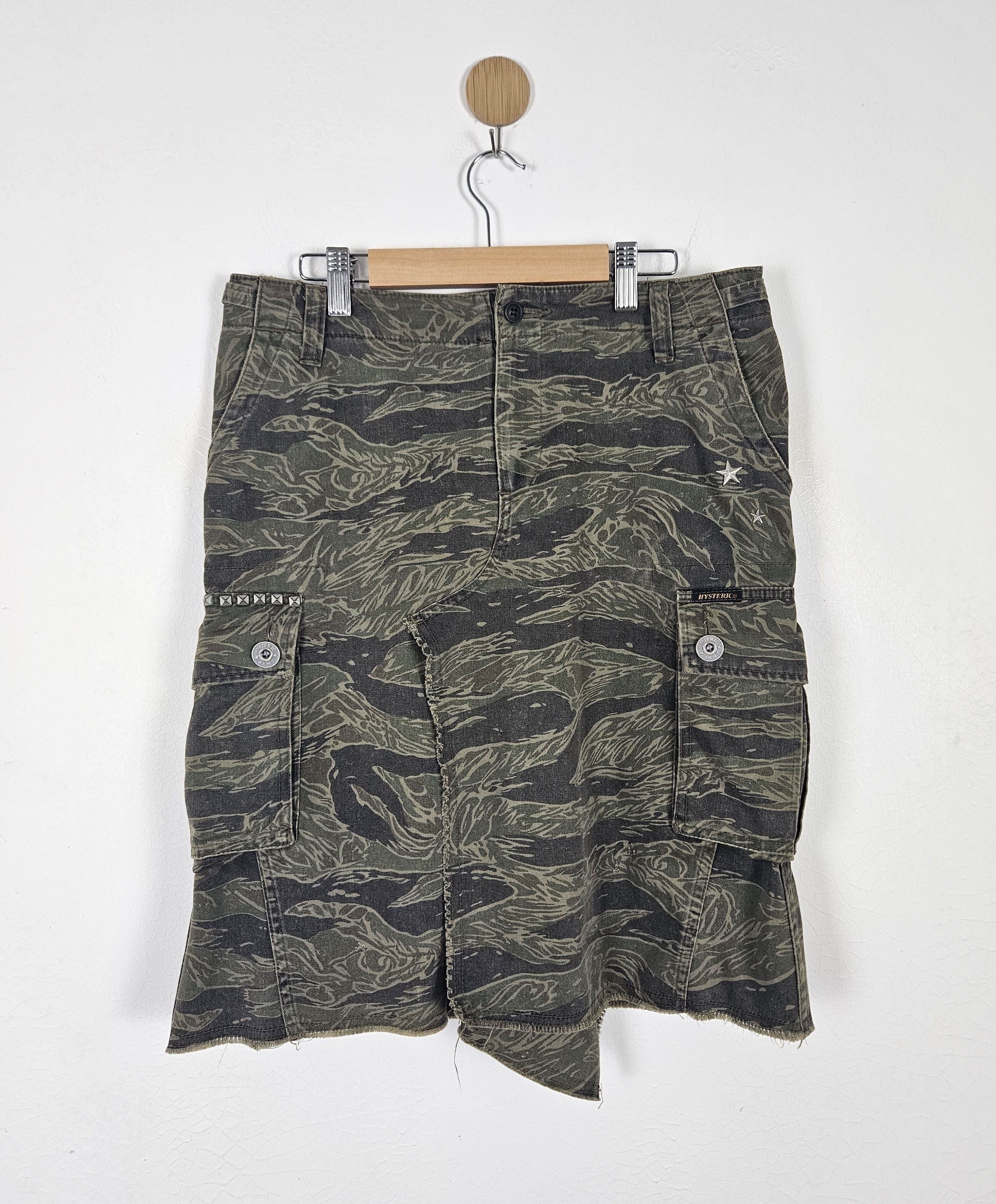 Hysteric Glamour Camouflage Tiger Stripe Skirt