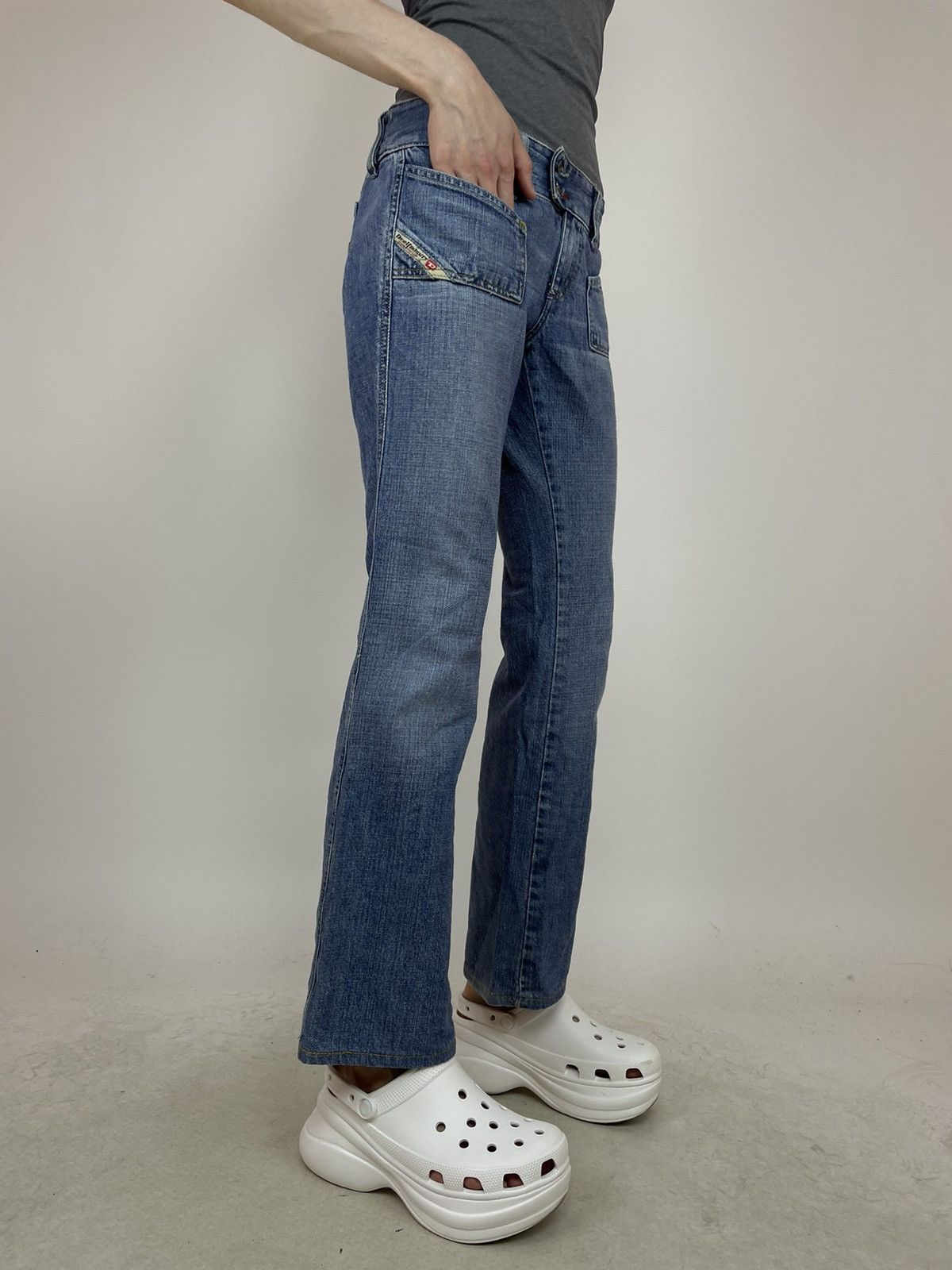 Diesel × Vintage DIESEL VINTAGE FLARED CROPPED JEANS WOMEN'S size 28 Size 28" / US 6 / IT 42 - 5 Thumbnail