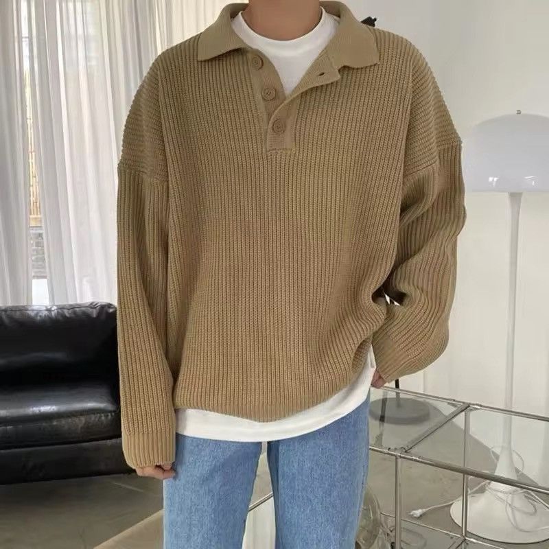 Other Autumn Winter Fashion Man Solid Casual Shirt Pullover Size US L / EU 52-54 / 3 - 1 Thumbnail