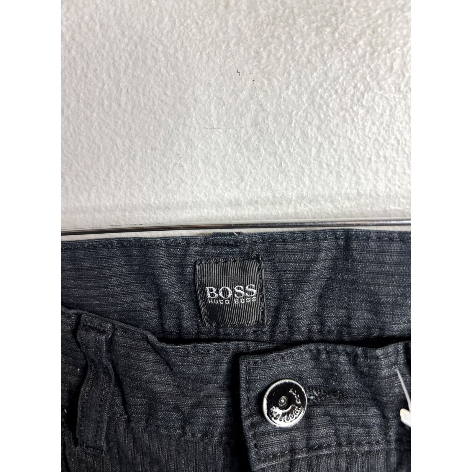 Hugo Boss BOSS Hugo Boss Mens 30x34 Gray Corduroy Chino Pants Kansas-10 5 Pocket Straight Size US 30 / EU 46 - 6 Thumbnail