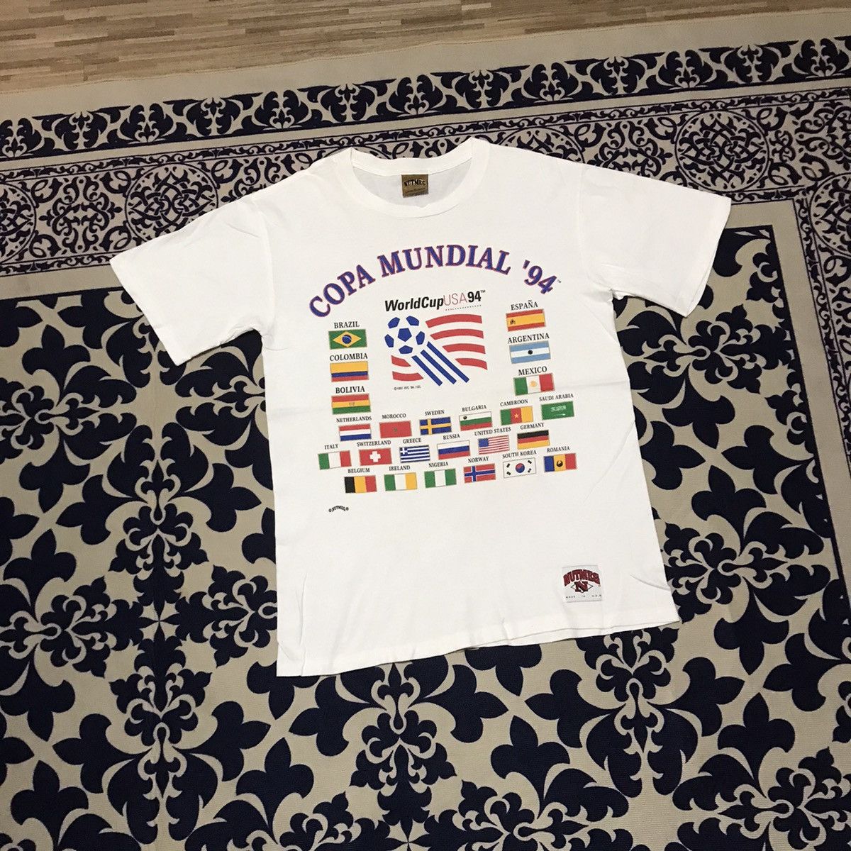 Nutmeg × Vintage VINTAGE WORLD CUP USA 94s RARE TEE Size US M / EU 48-50 / 2 - 1 Thumbnail