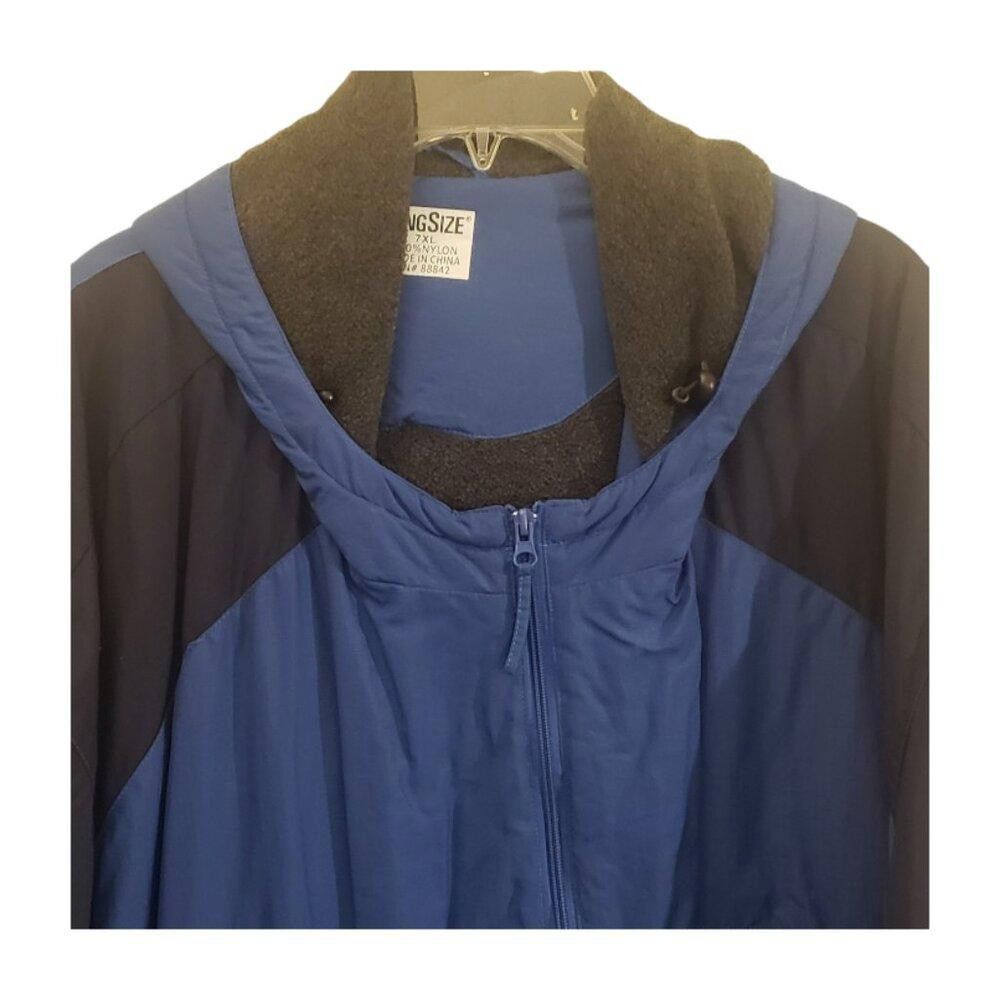 Designer CT1874 King Size Blue Fleece Lined Jacket with Hood 7XL Size US XXL / EU 58 / 5 - 2 Thumbnail