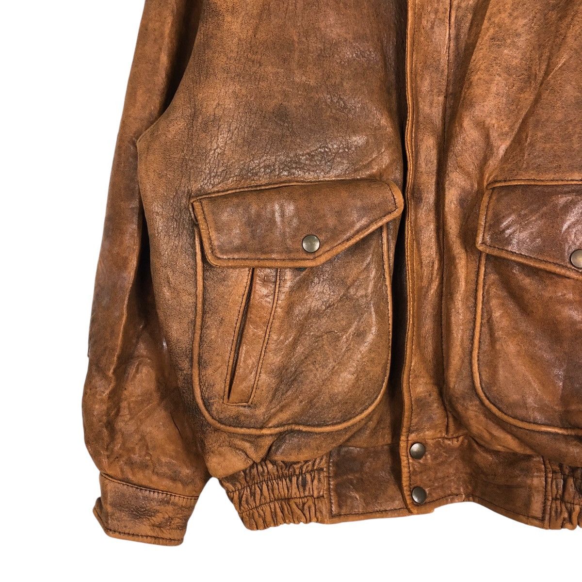 Japanese Brand 📌Vintage Military Design Leather Jacket SoffIce Full Print Size US L / EU 52-54 / 3 - 5 Thumbnail