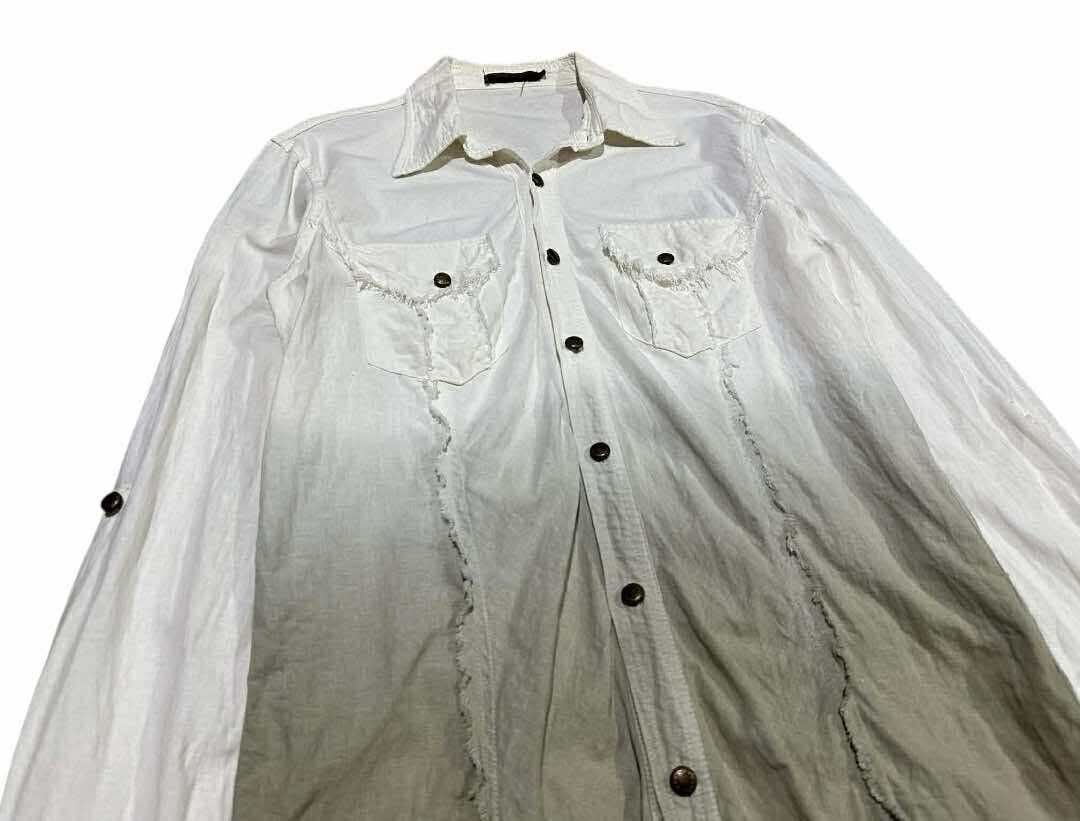 If Six Was Nine 🔥SickY2K Dickdave Frayed Stitched Gradient Shirt Size US L / EU 52-54 / 3 - 2 Thumbnail