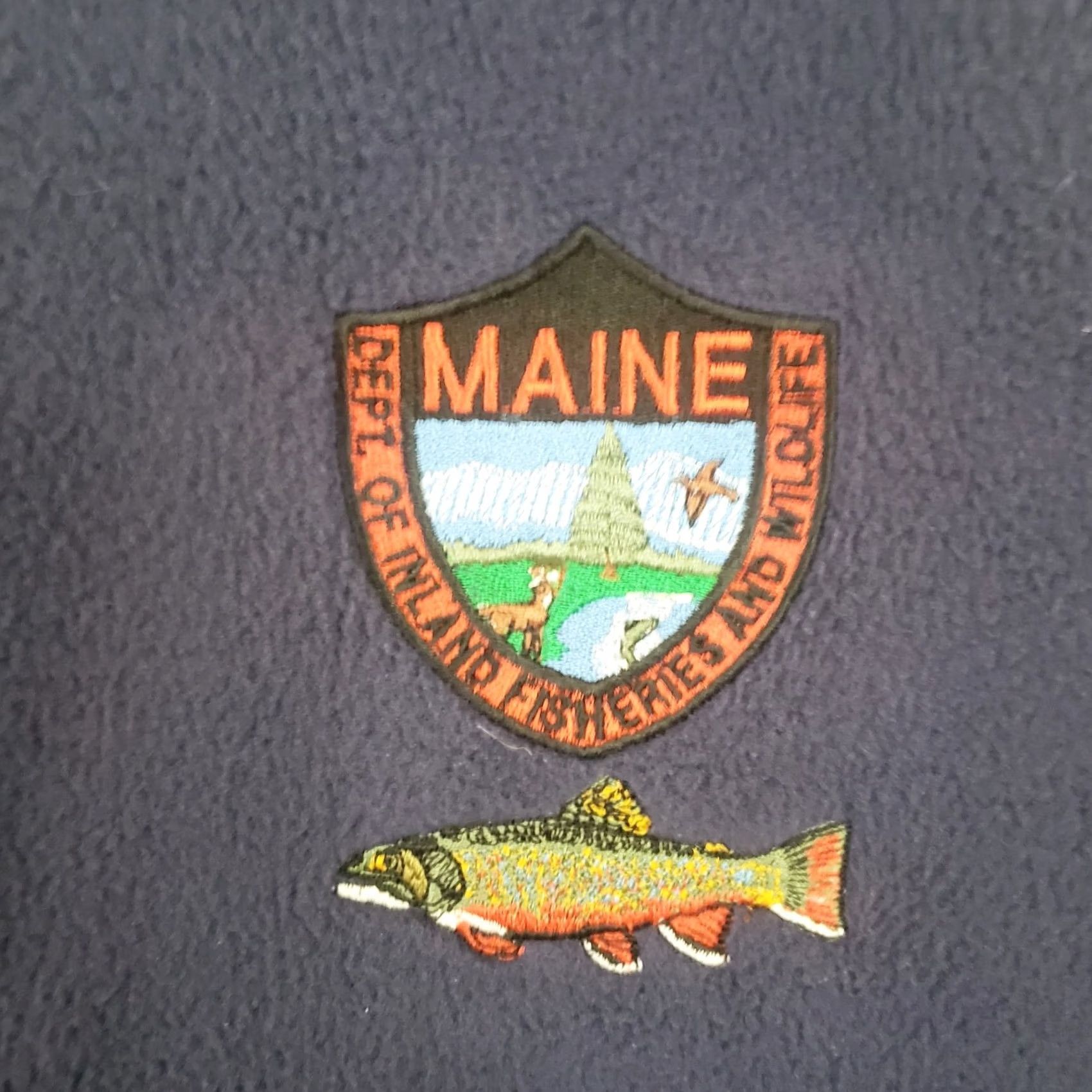 Port Authority Port Authority Vest Mens Large Blue Fleece Full Zip Trout Fishing Outdoors Maine Size US L / EU 52-54 / 3 - 5 Thumbnail