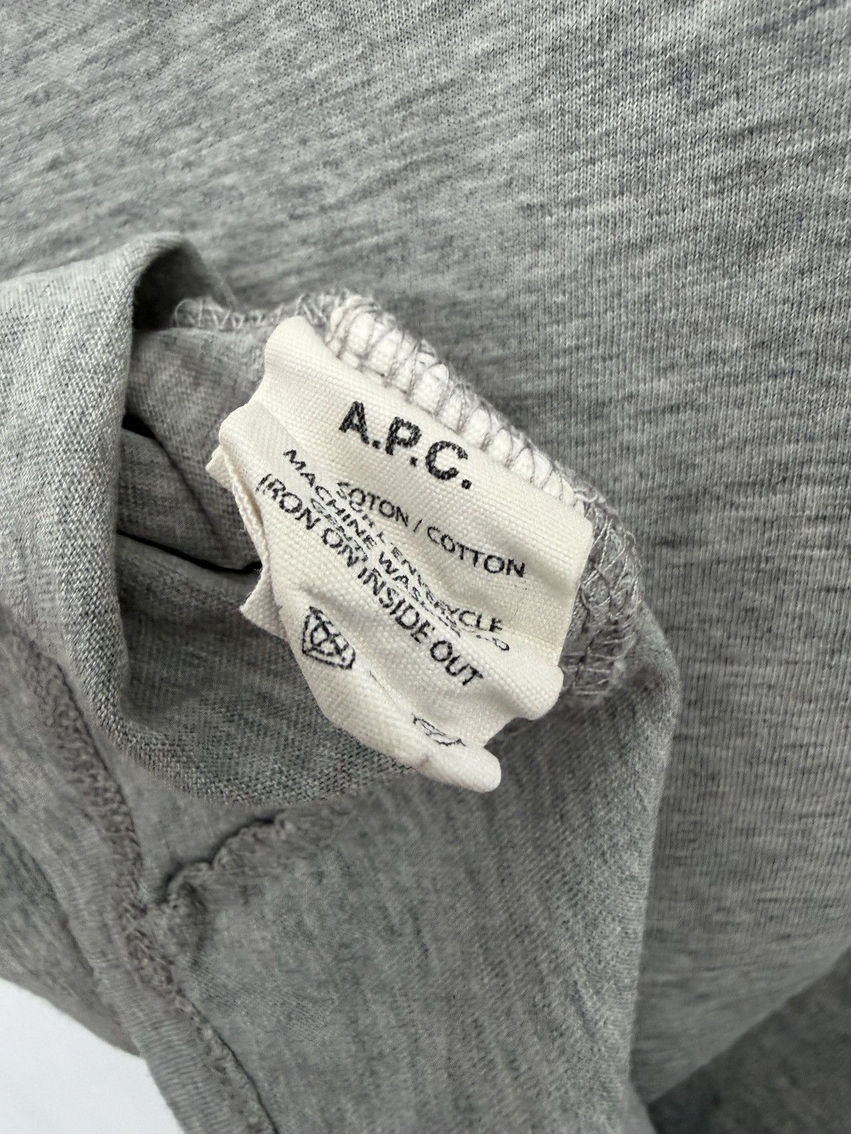 A.P.C. Vintage APC heather gray pocket tee Size US XS / EU 42 / 0 - 8 Thumbnail