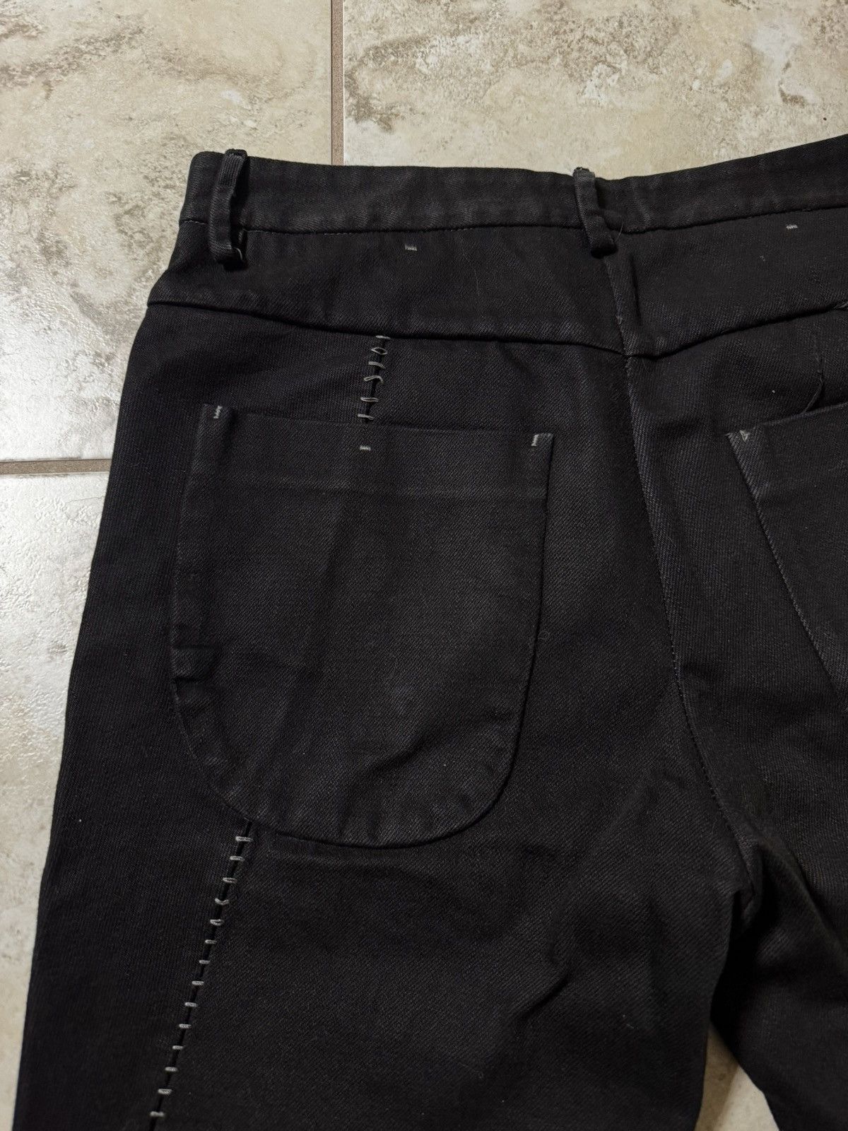 Label Under Construction Overlock J Cut Cotton 5-Pocket Pants Size US 30 / EU 46 - 4 Thumbnail