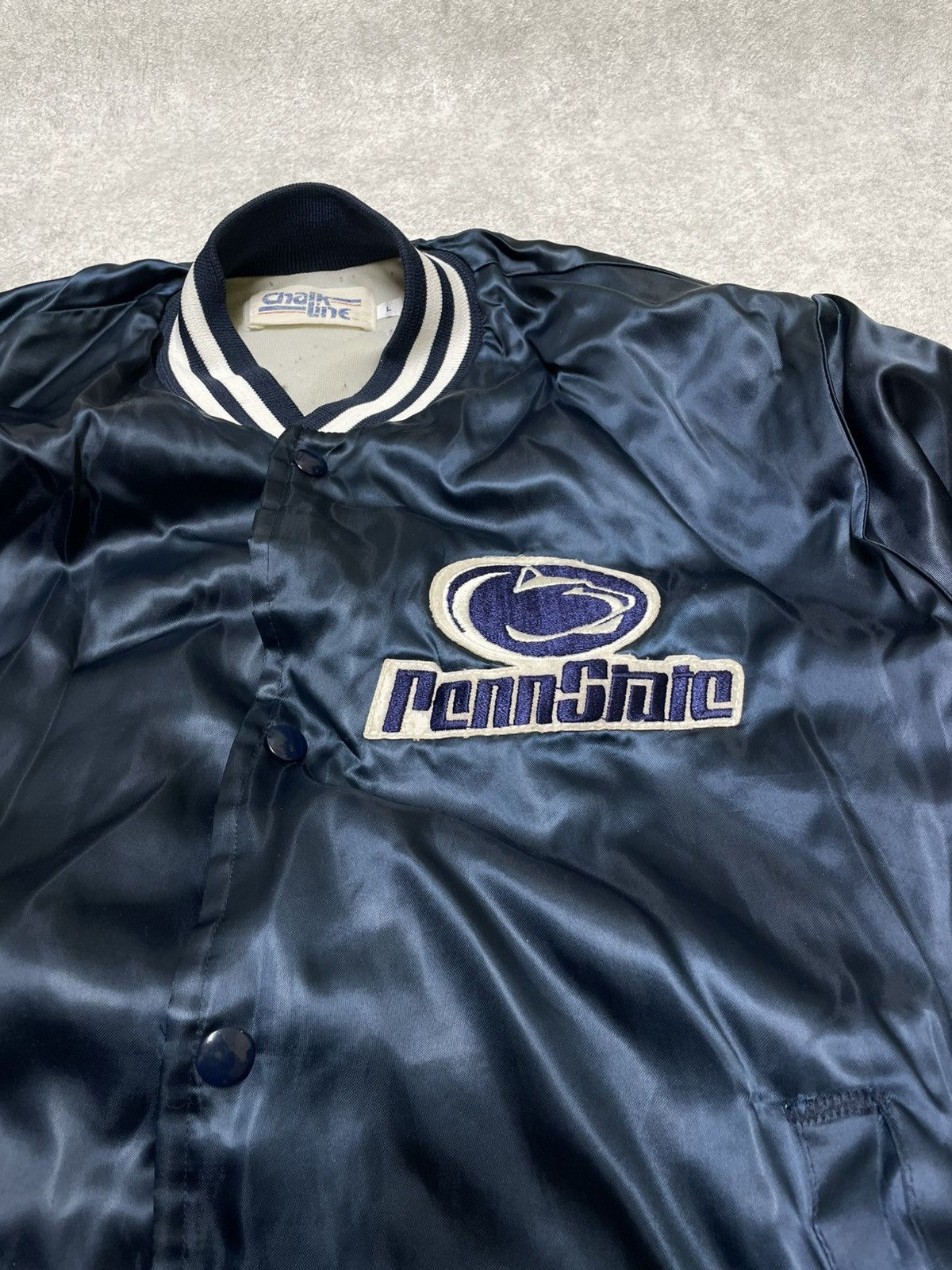 Chalk Line × Russell Athletic Penn State Nitty Lions Vintage 80s Chalk Line Bomber Jacket Size US M / EU 48-50 / 2 - 5 Thumbnail