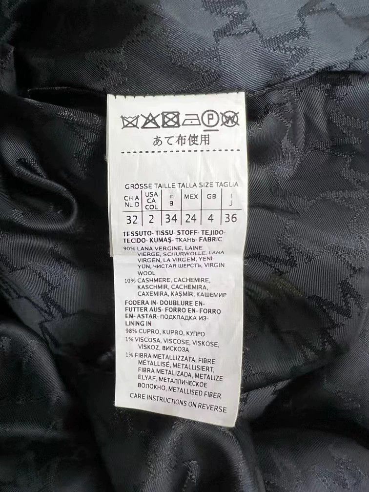 F Max Mara Black 101801 Coat Jacket