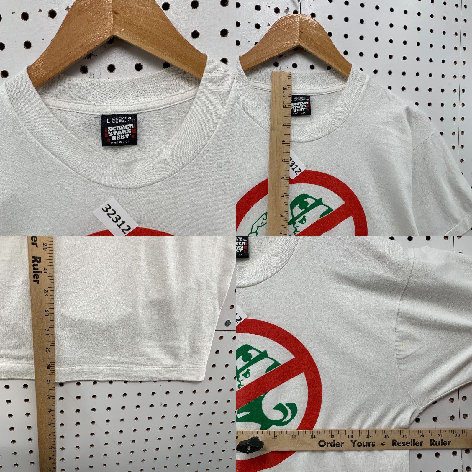 Vintage VINTAGE Screen Stars 90s Notre Dame Shirt White Adult Medium Crew Neck Short Sleeve Made in USA Mens T-Shirt Size US M / EU 48-50 / 2 - 8 Thumbnail
