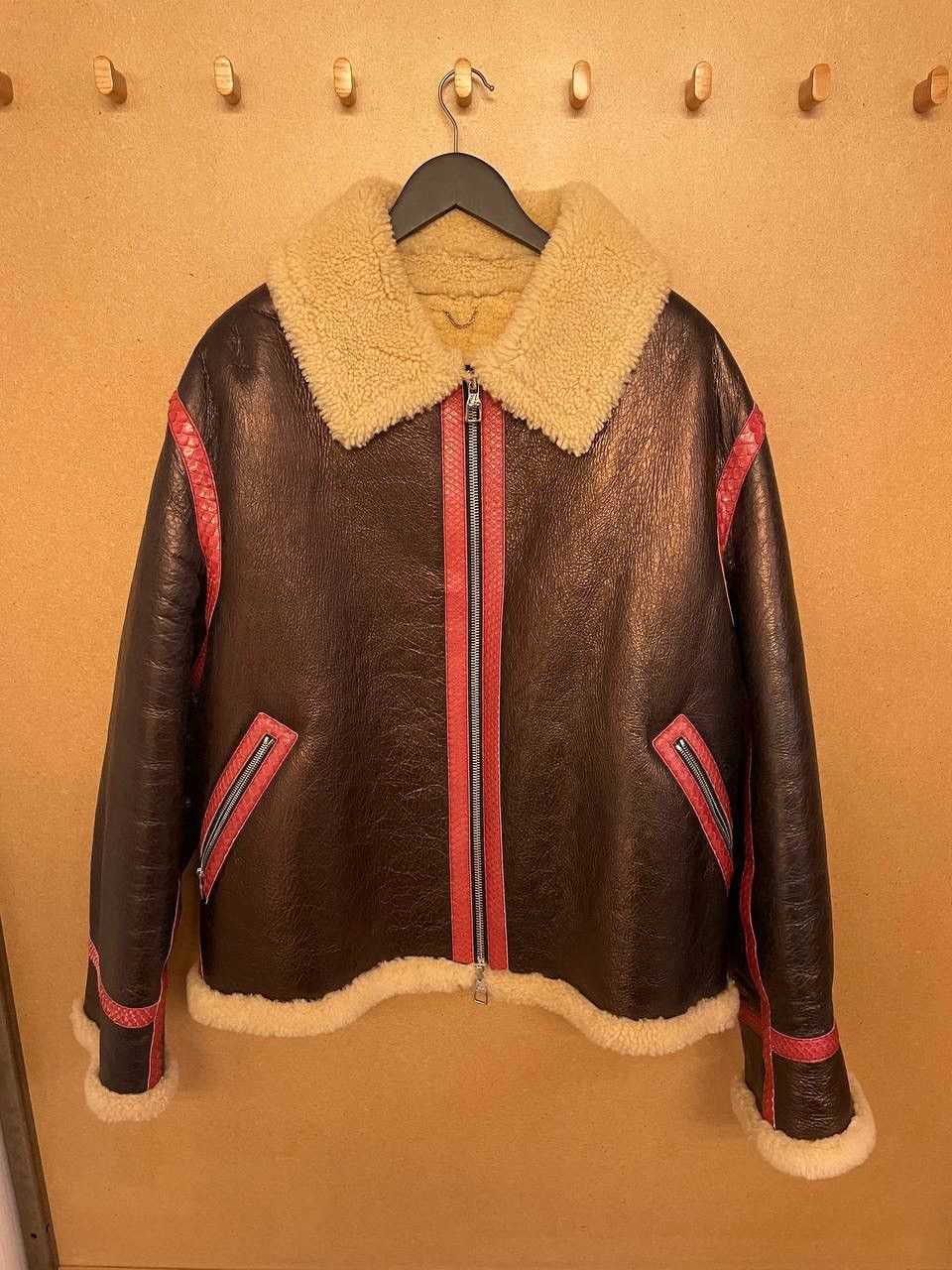 Virgil Abloh Louis Vuitton Sound Design and Record Club Shearling Jacket Size US L / EU 52-54 / 3 - 2 Thumbnail