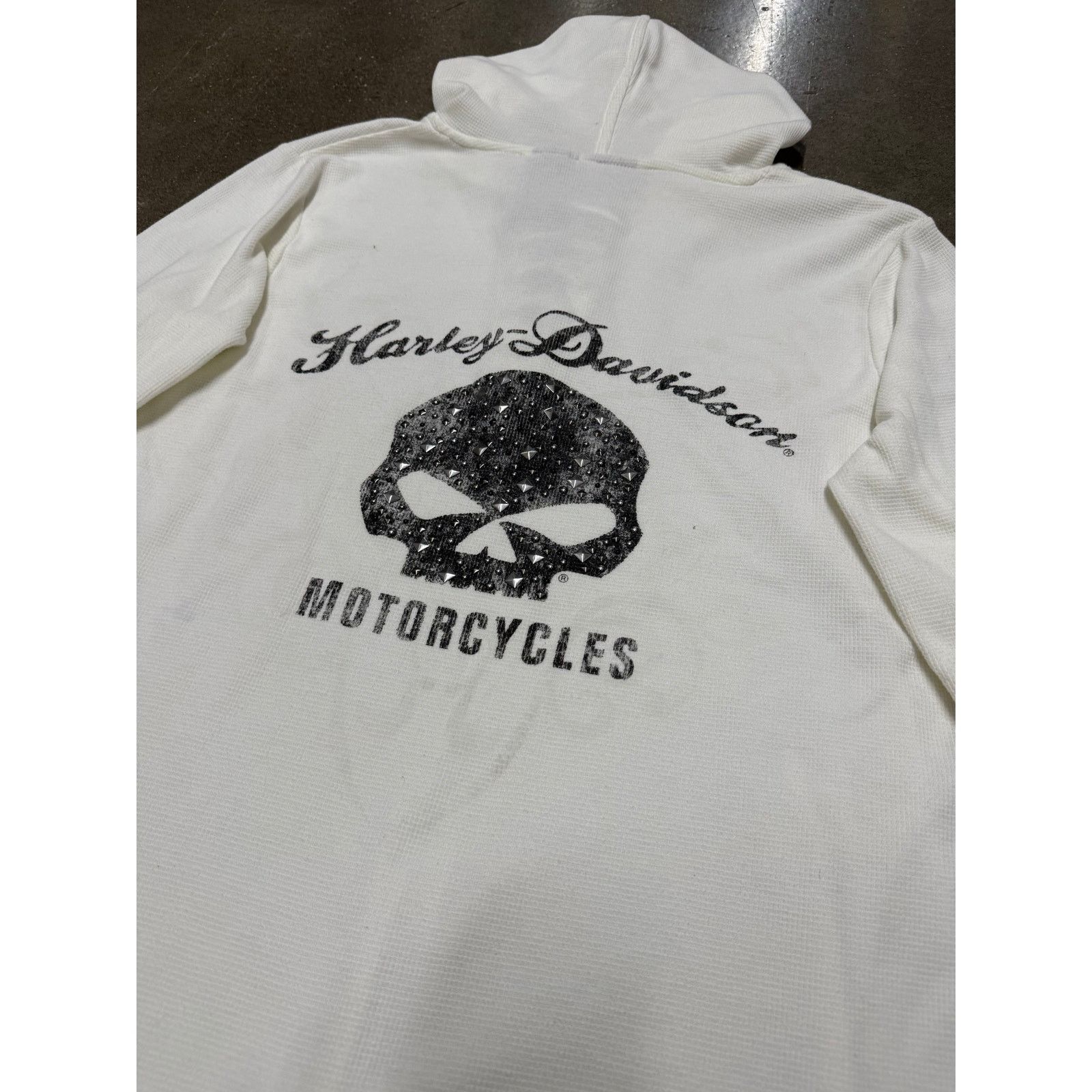 Harley Davidson Vintage Y2K Harley Davidson Lace Up Sweatshirt Size XL / US 12-14 / IT 48-50 - 4 Thumbnail