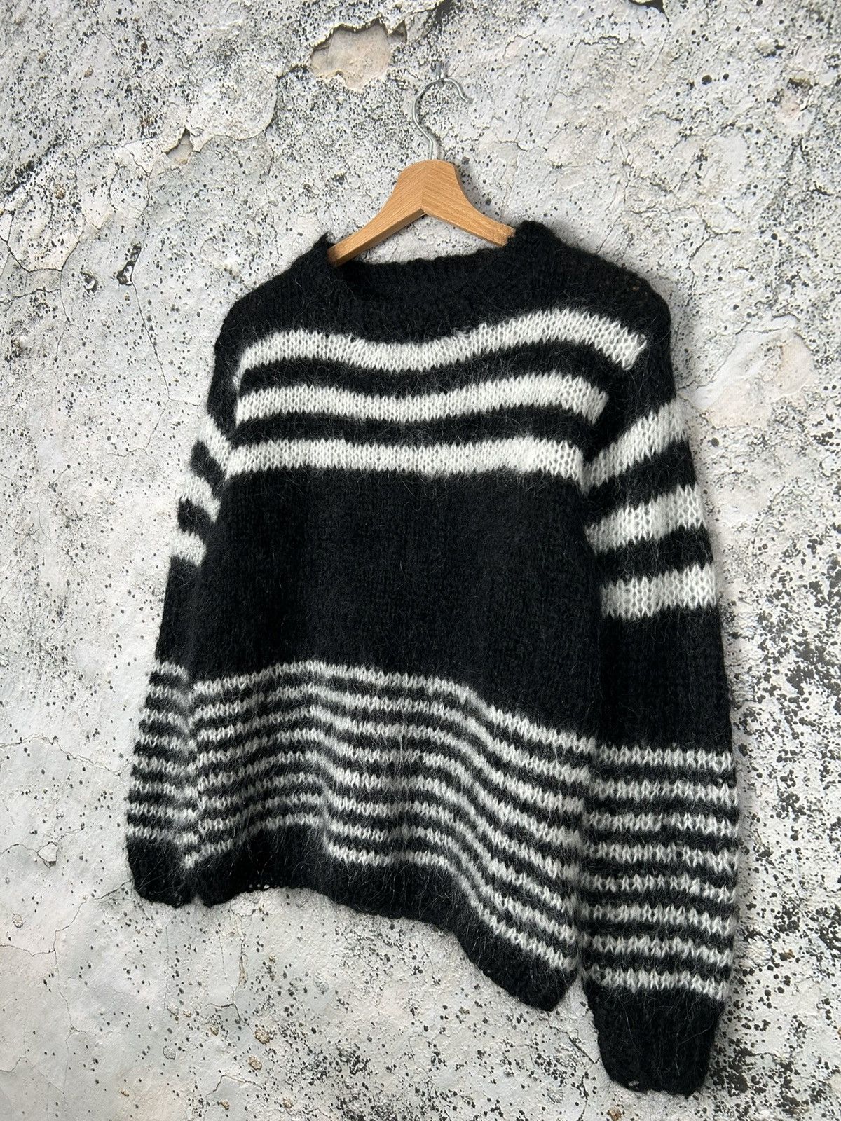 Vintage Vintage Mohair Sweater Stripped Grunge Punk Kurt Cobain 90s Size US M / EU 48-50 / 2 - 2 Thumbnail