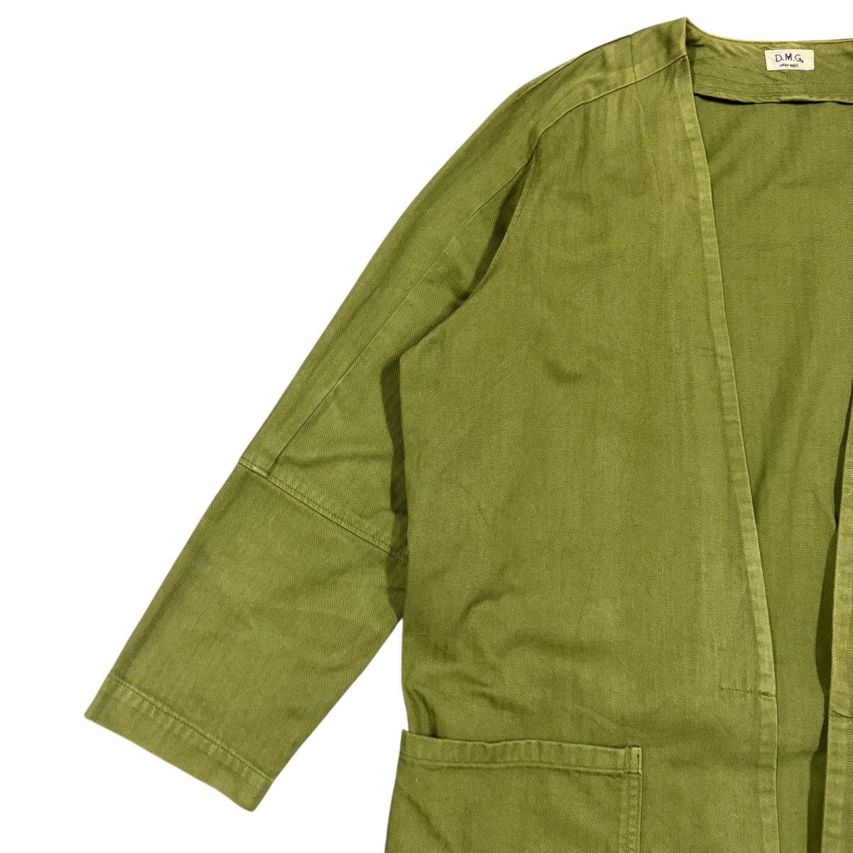 Toyo Enterprises Vtg🔥Domingo Hbt Kimono Cardigan Olive Green Military Style Size US M / EU 48-50 / 2 - 8 Thumbnail