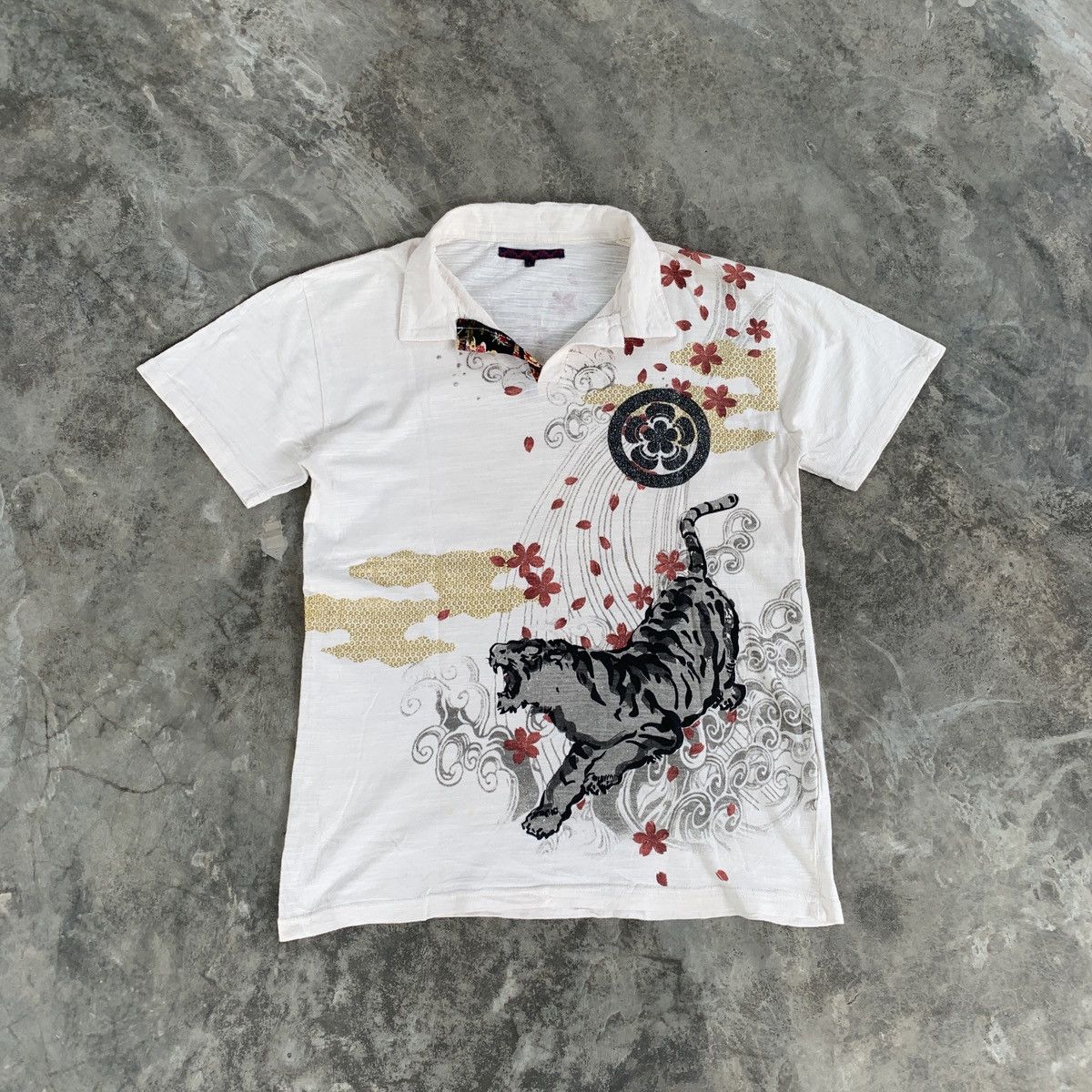 Karakuri Tamashii Karakuri Tamashi Tiger Japan Designer Polo Shirt Size US L / EU 52-54 / 3 - 1 Thumbnail
