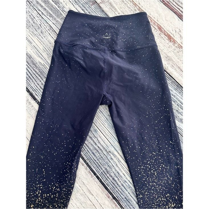 Beyond Yoga Beyond Yoga Navy and Ombre Gold Speckle Leggings Size 30" / US 8 / IT 44 - 3 Thumbnail