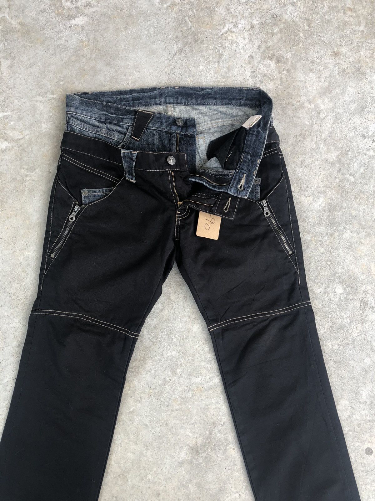 PPFM Japanese PPFM Double Waist Distressed Jeans Size US 31 - 3 Thumbnail