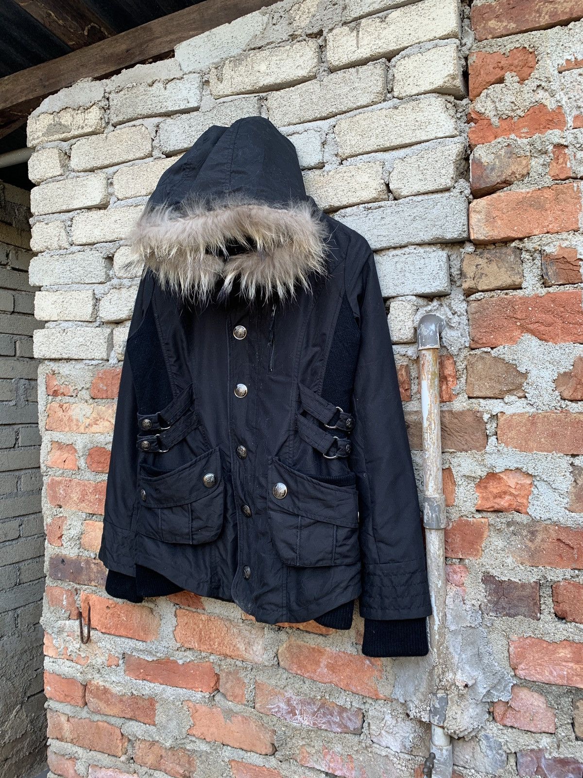 Japanese Brand RARE🔥🔥Punk Style Bondage Seditionaries Fur Hooded Size US M / EU 48-50 / 2 - 3 Thumbnail