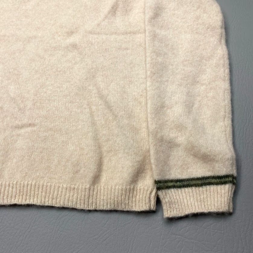 Vintage VINTAGE Venezia Womens Pullover V-Neck Sweater 14/16 80% Lambswool Beige 90s Jeans Size XL / US 12-14 / IT 48-50 - 4 Thumbnail