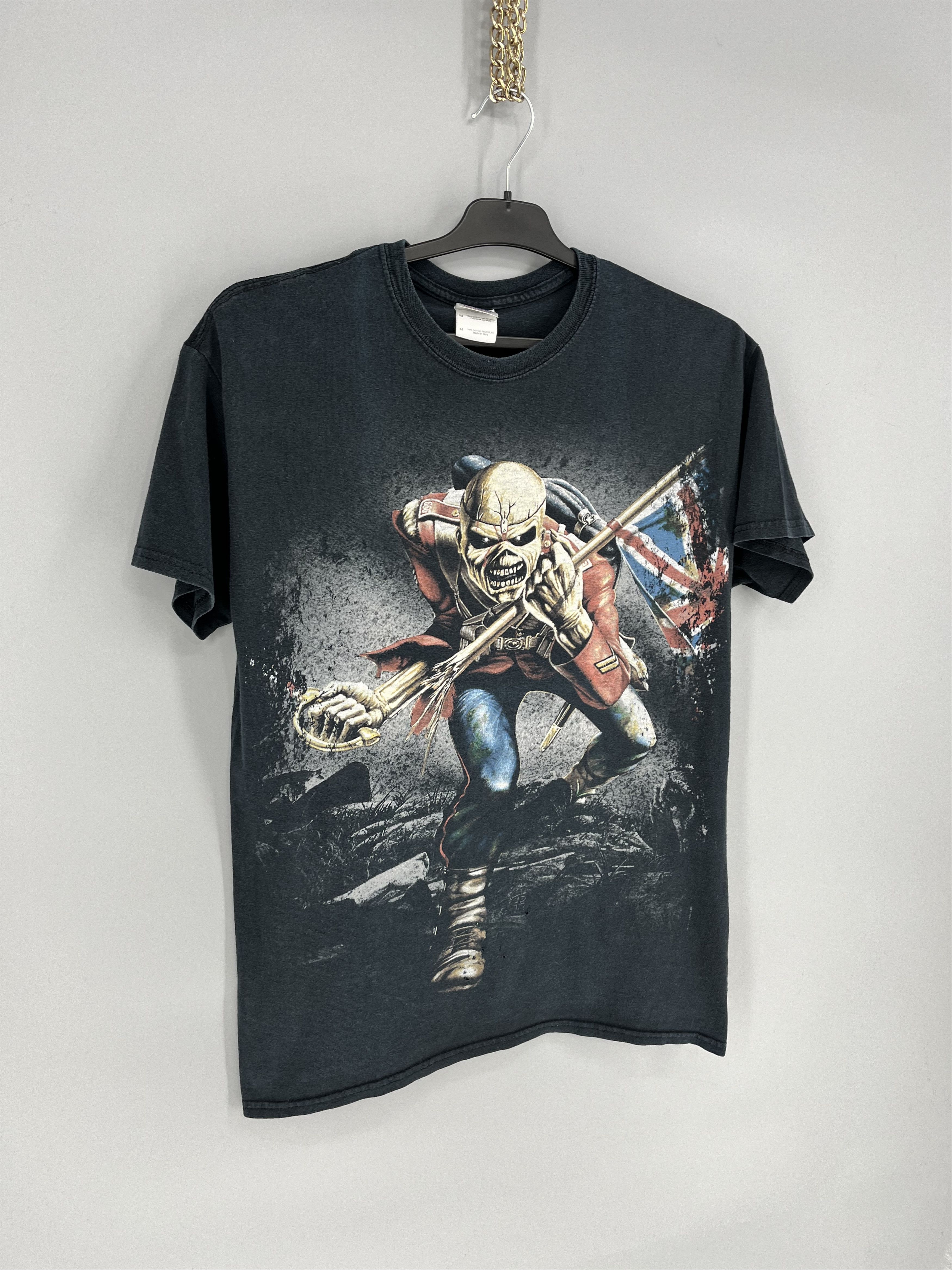 Band Tees Faded Iron Maiden The Trooper Heavy Metal Band Tee Size M Size US M / EU 48-50 / 2 - 2 Thumbnail