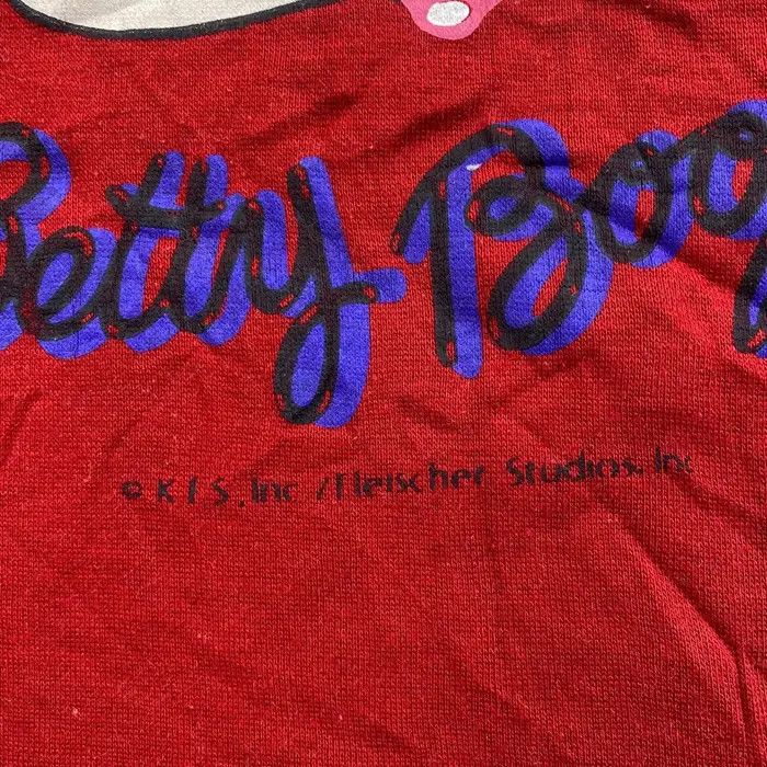 Vintage Vtg 90’ BETTY BOOP CARTOON Comic Strip Red Sweatshirt Sweate Size XL / US 12-14 / IT 48-50 - 4 Thumbnail